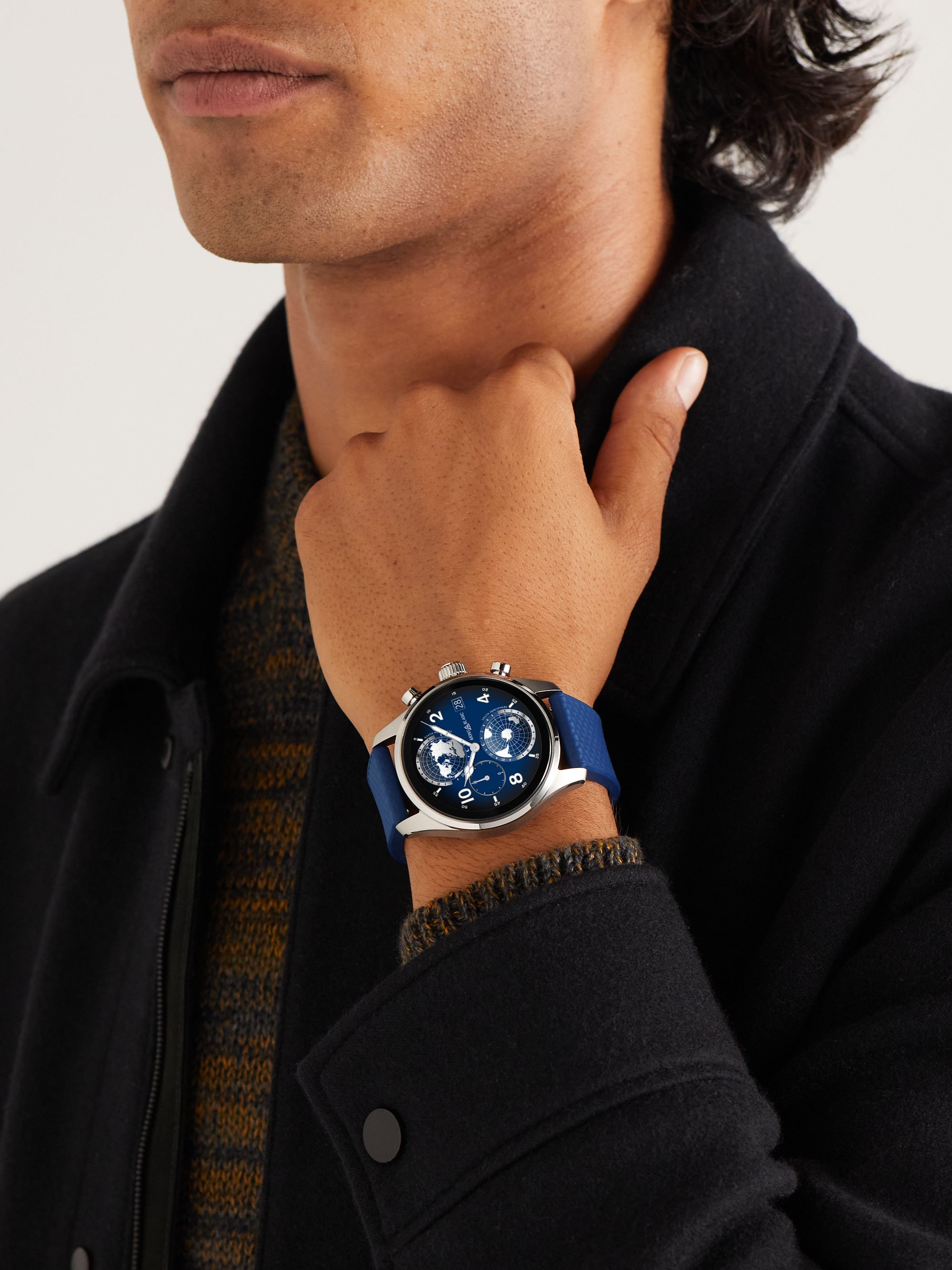 Smartwatch 43 mm in titanio con cinturino in gomma Summit 3, N. rif. 129268  MONTBLANC da uomo | MR PORTER