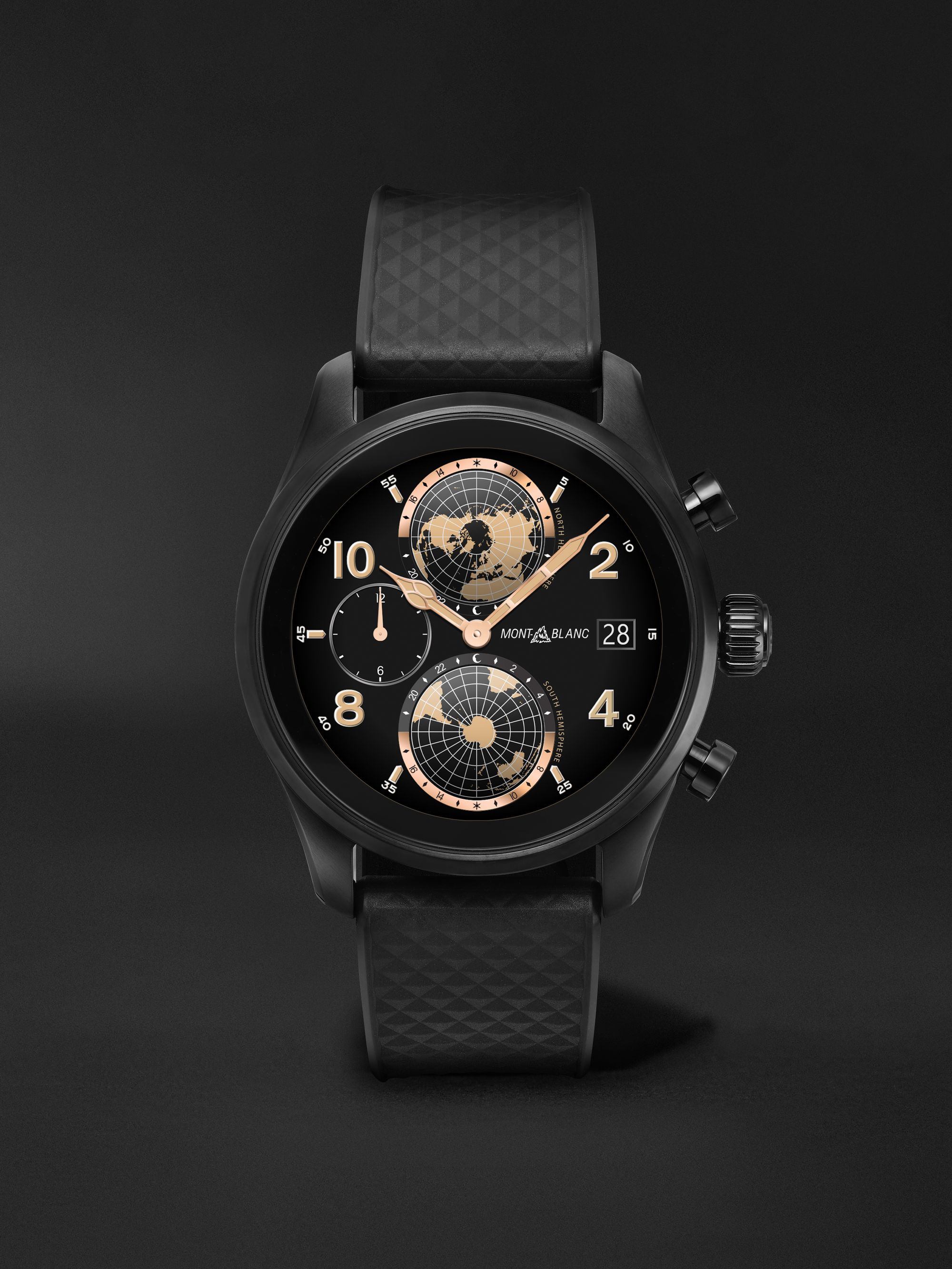 MONTBLANC Summit 3 42mm Blackened Titanium and Rubber Smart Watch, Ref. No.  129267 for Men | MR PORTER