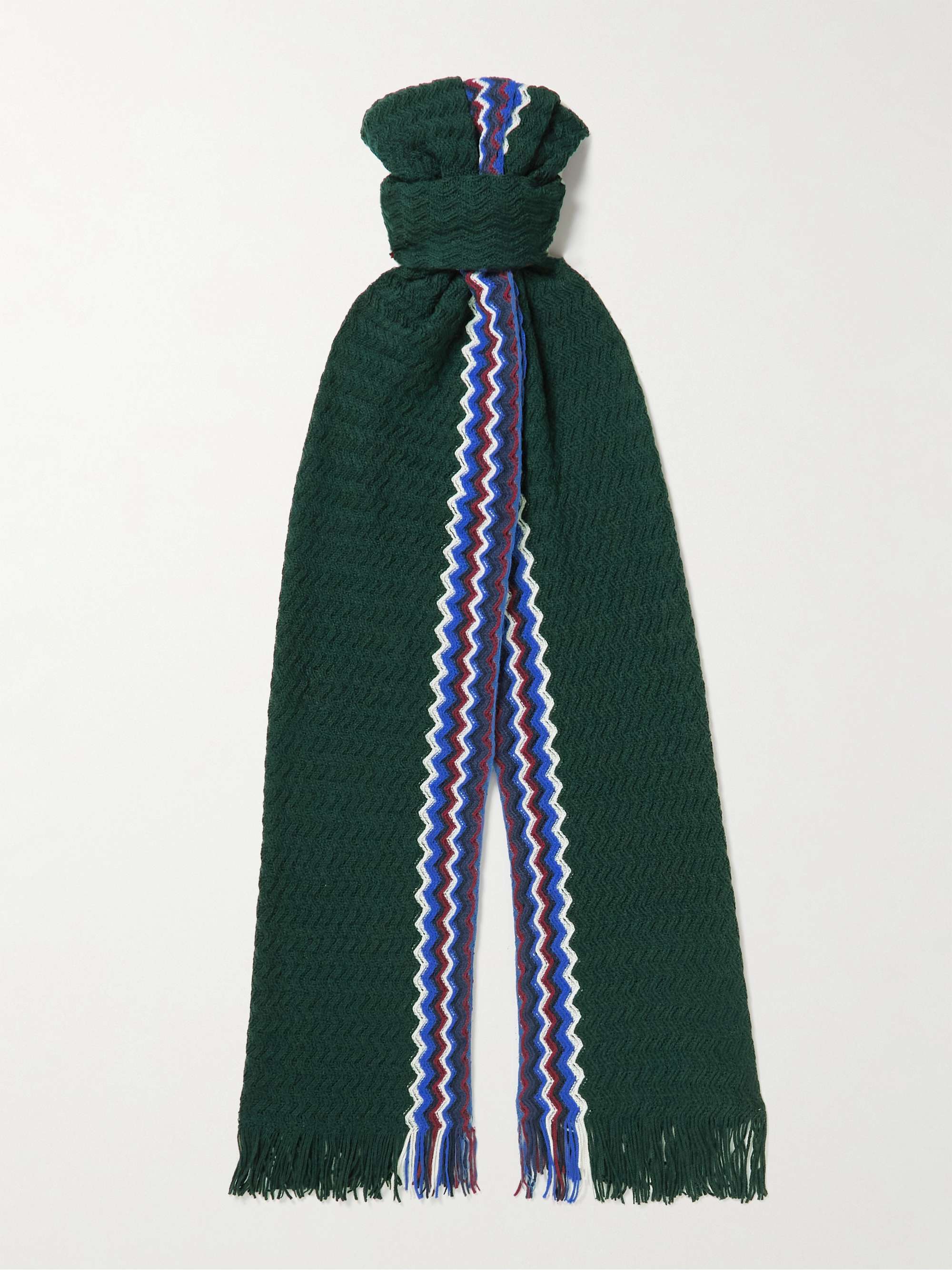 Sciarpa in maglia di lana all'uncinetto con frange MISSONI da uomo | MR  PORTER