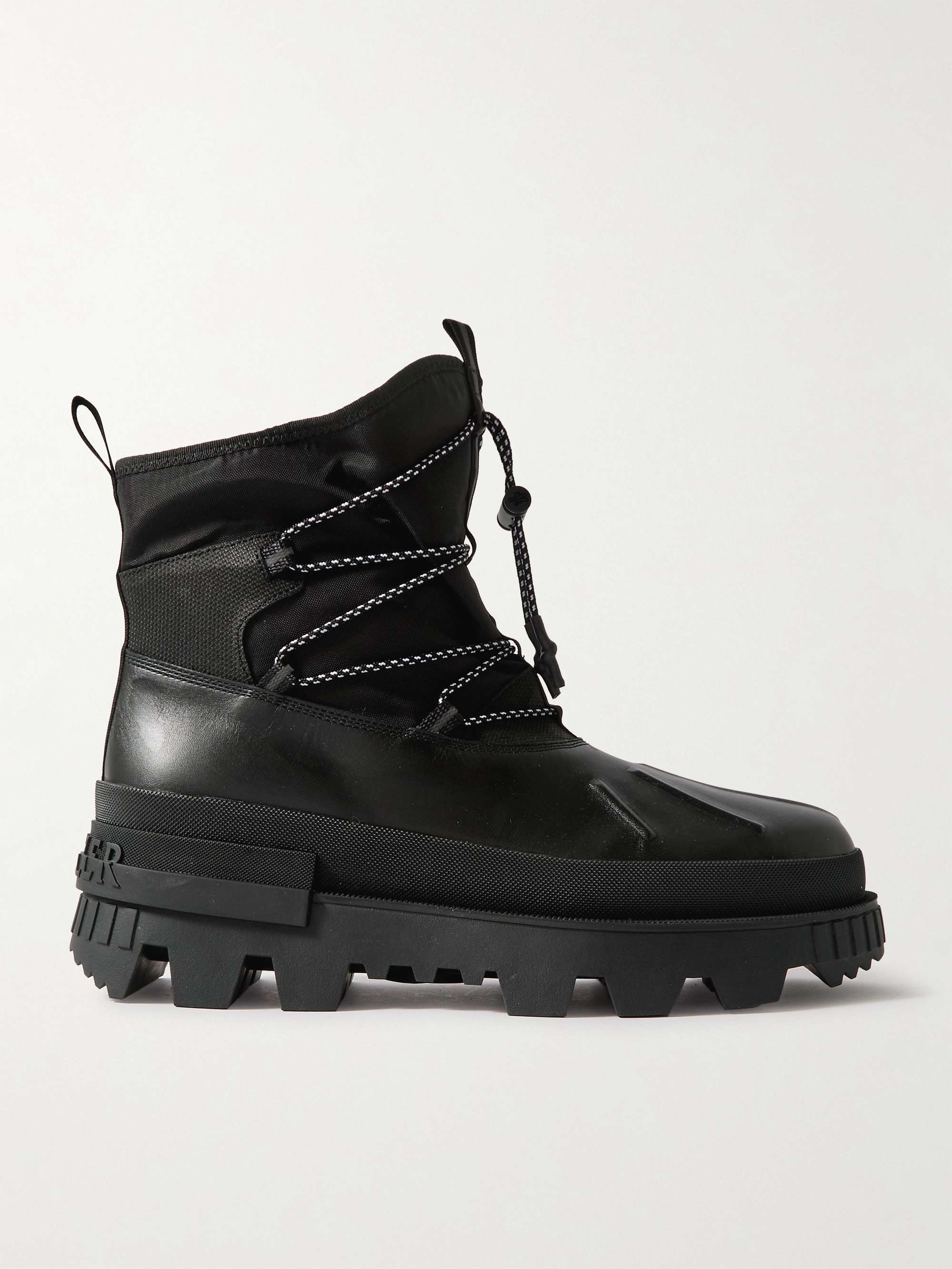 MONCLER Mallard Nylon and Leather Boots | MR PORTER