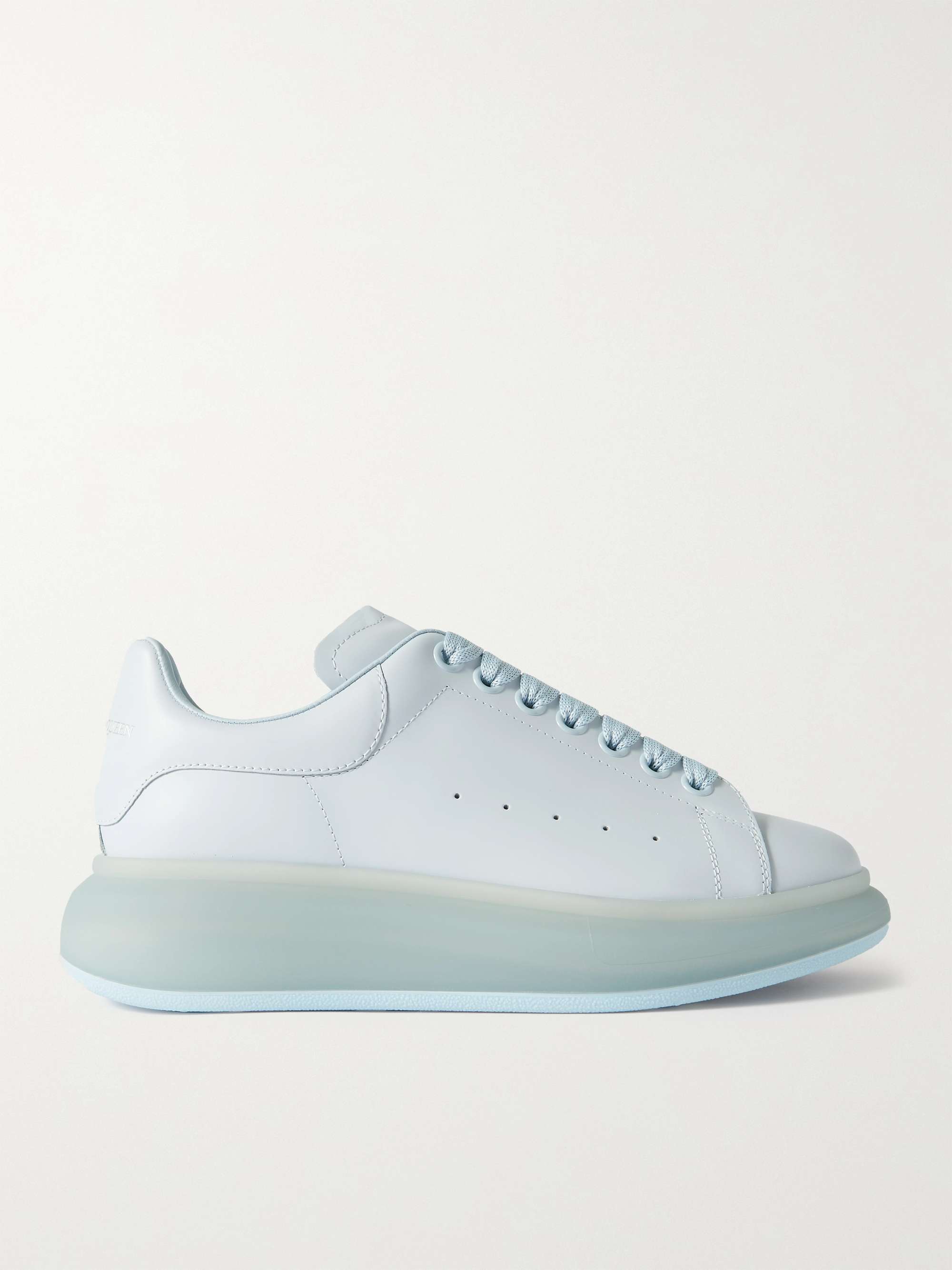ALEXANDER MCQUEEN Exaggerated-Sole Leather Sneakers for Men | MR PORTER