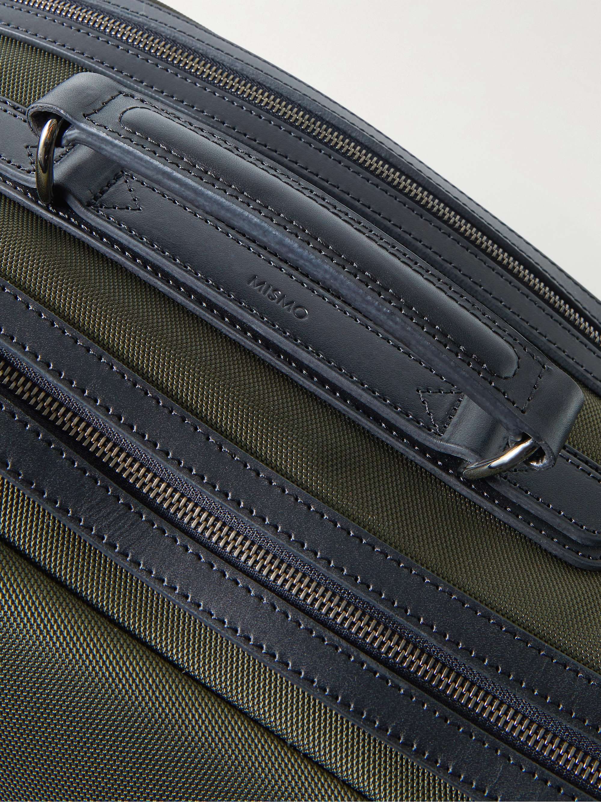MISMO Leather-Trimmed Ballistic Nylon Tennis Bag for Men | MR PORTER