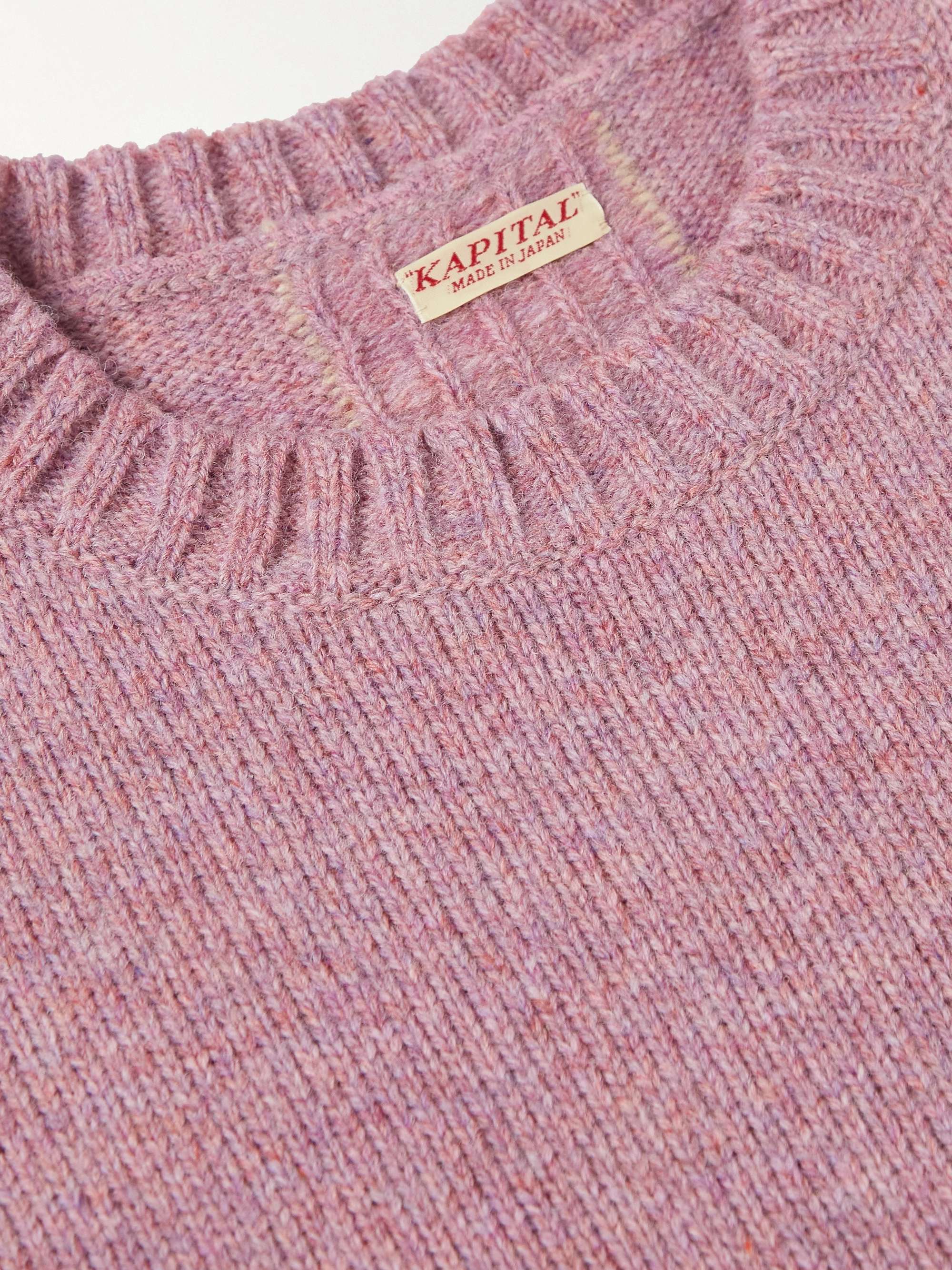 KAPITAL Intarsia Wool Sweater for Men | MR PORTER