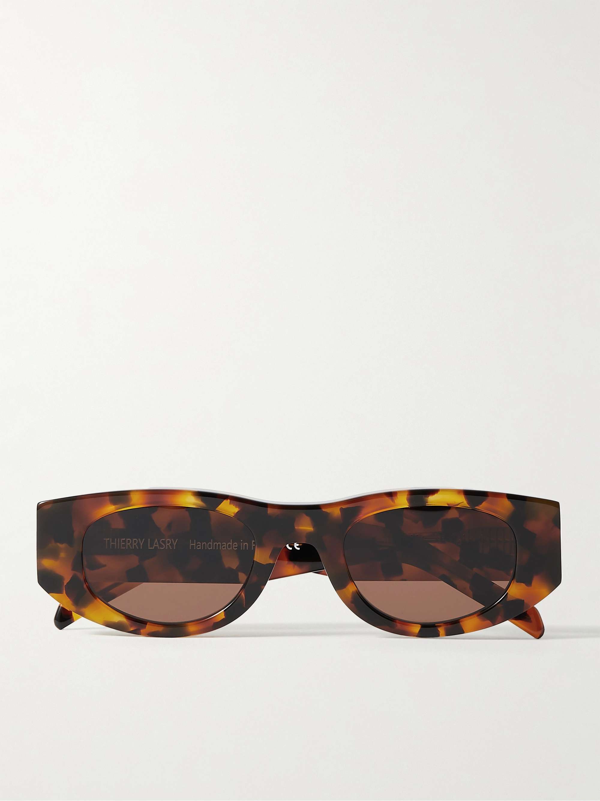THIERRY LASRY Mastermindy Oval-Frame Tortoiseshell Acetate Sunglasses | MR  PORTER