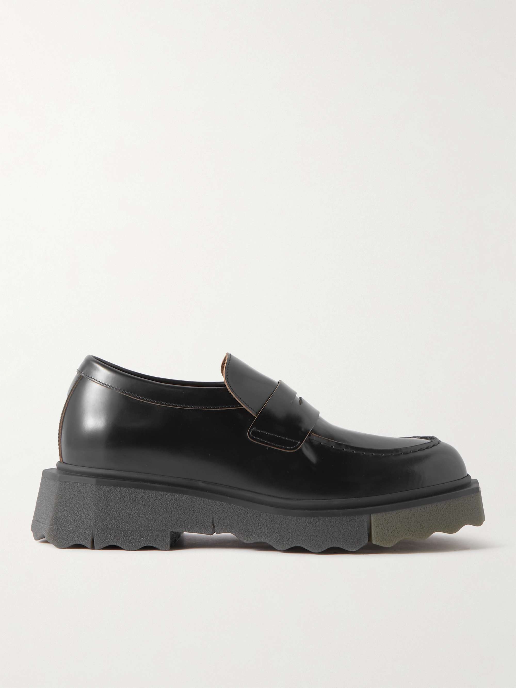 OFF-WHITE Leather Penny Loafers for Men | MR PORTER