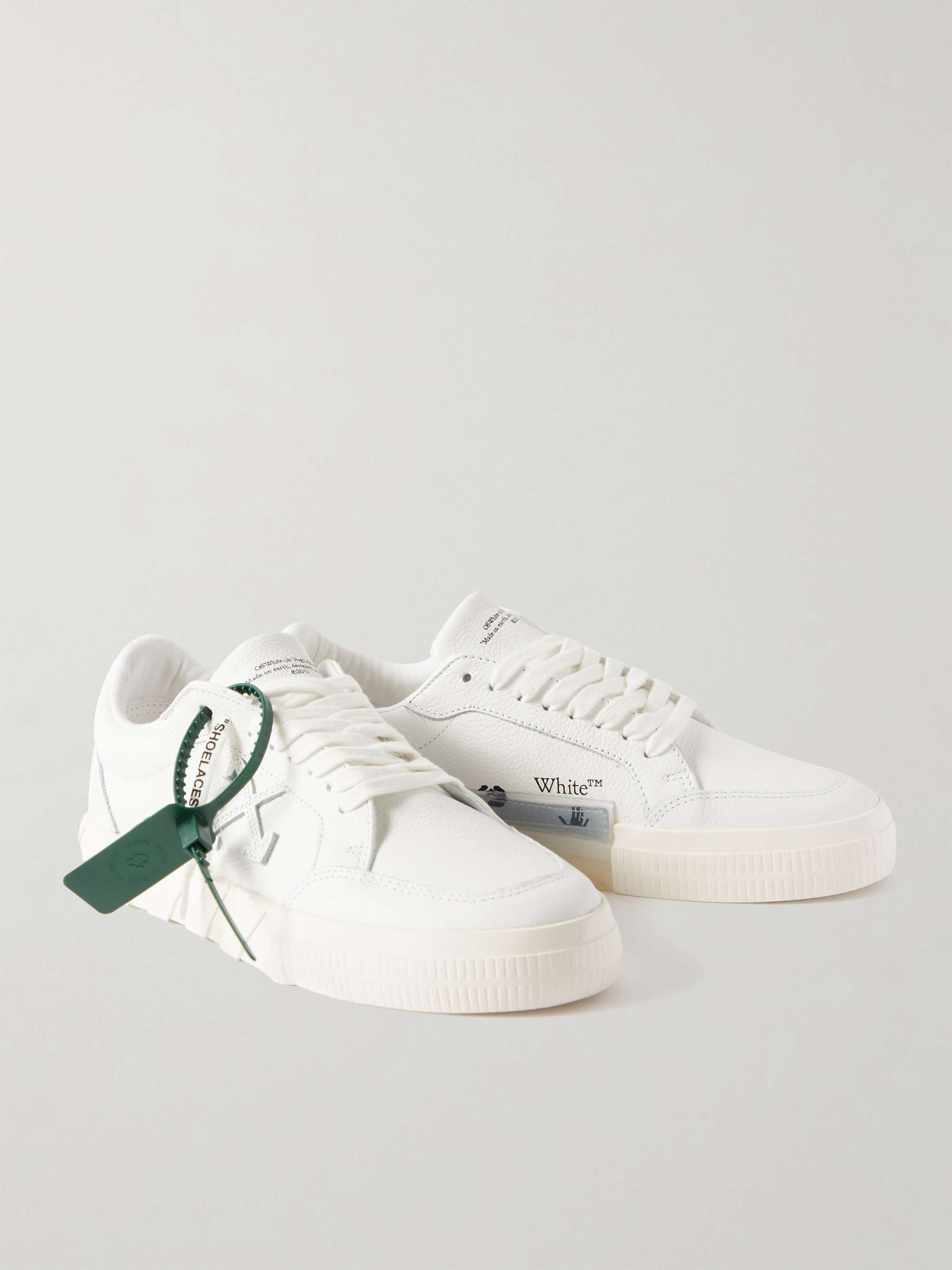 OFF-WHITE Full-Grain Leather Sneakers | MR PORTER