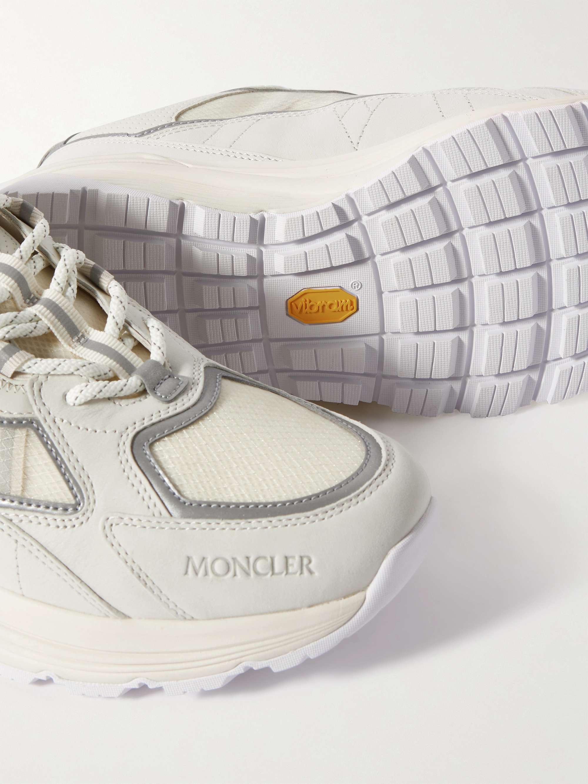 MONCLER Sneakers in camoscio, pelle e mesh Lite Runner