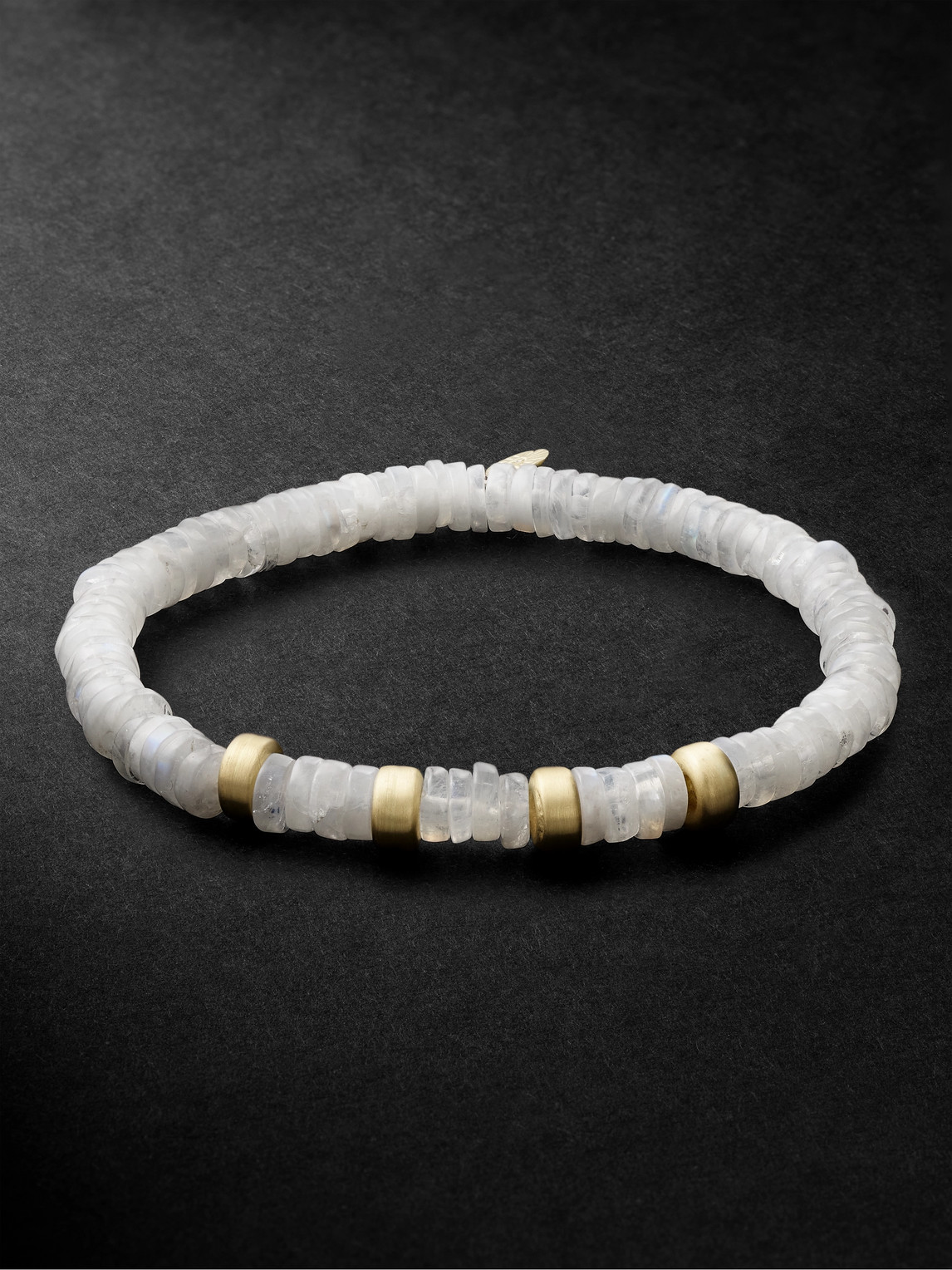 Jacquie Aiche Gold, Moonstone And Diamond Bracelet In White