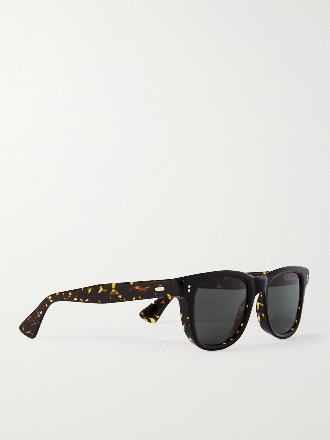 Shop Cutler And Gross 9101 D-frame Acetate Sunglasses In Black