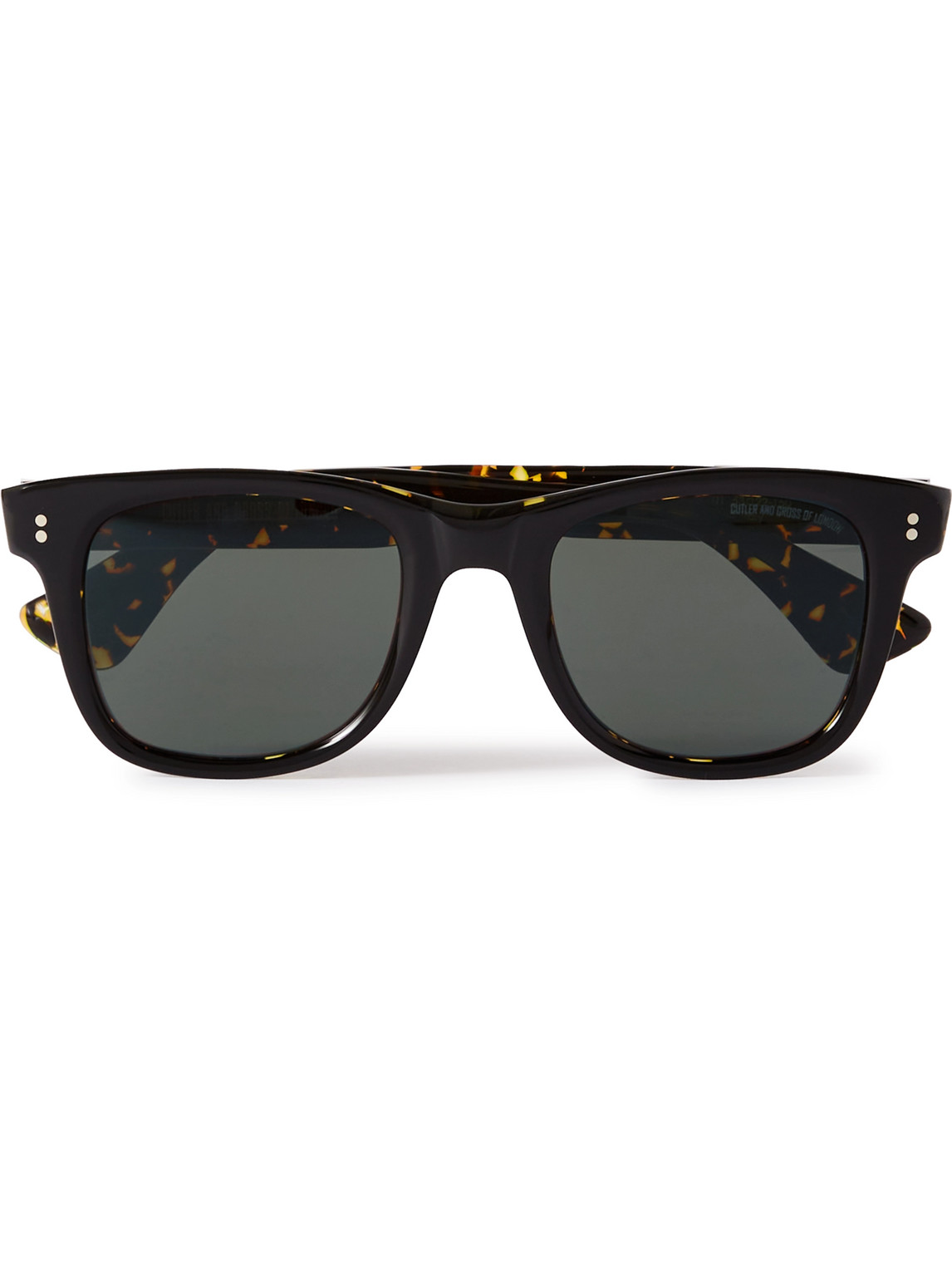 Cutler And Gross 9101 D-frame Acetate Sunglasses In Black