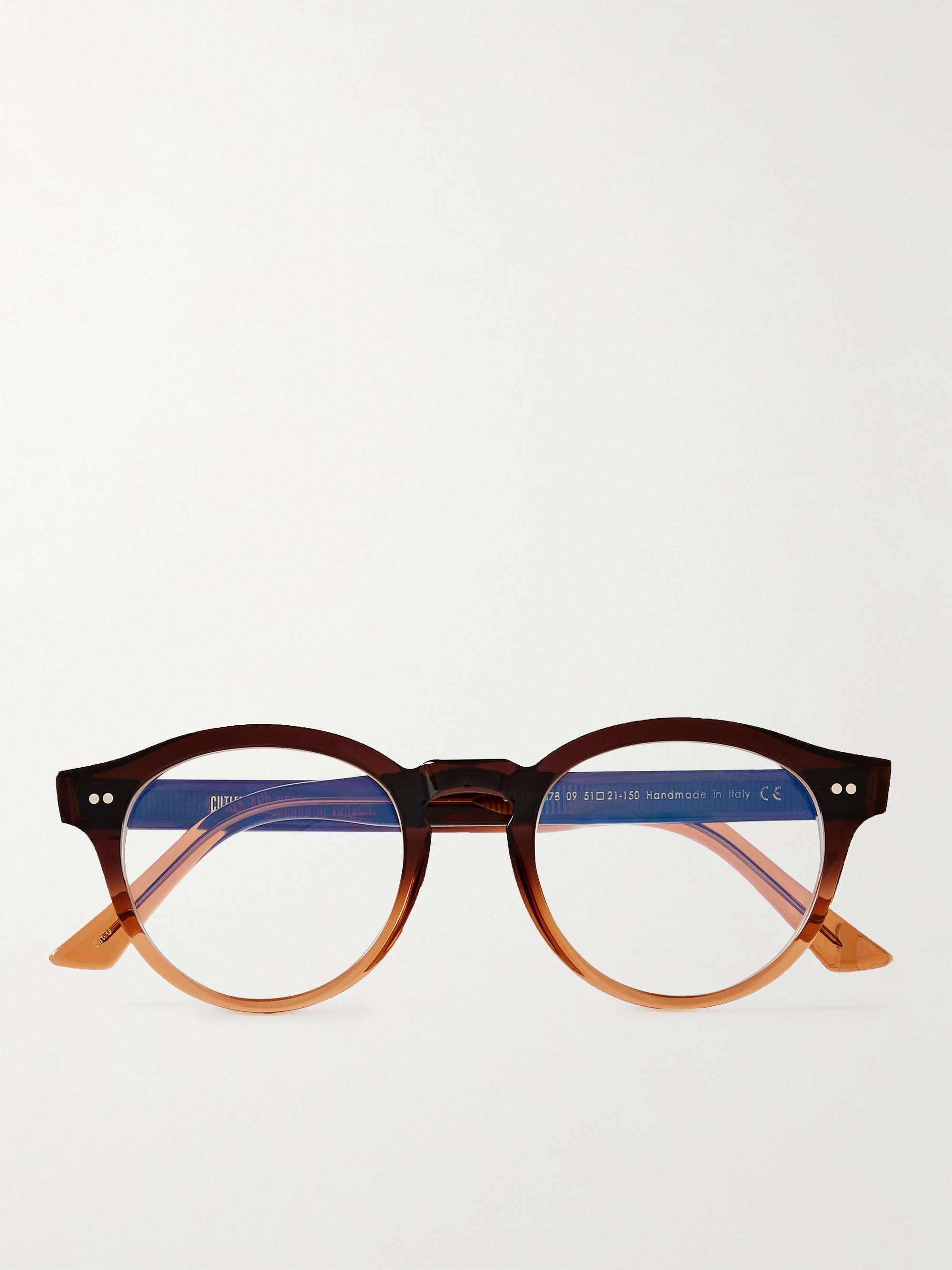 CUTLER AND GROSS 1378 Round-Frame Acetate Blue Light-Blocking Optical  Glasses for Men | MR PORTER