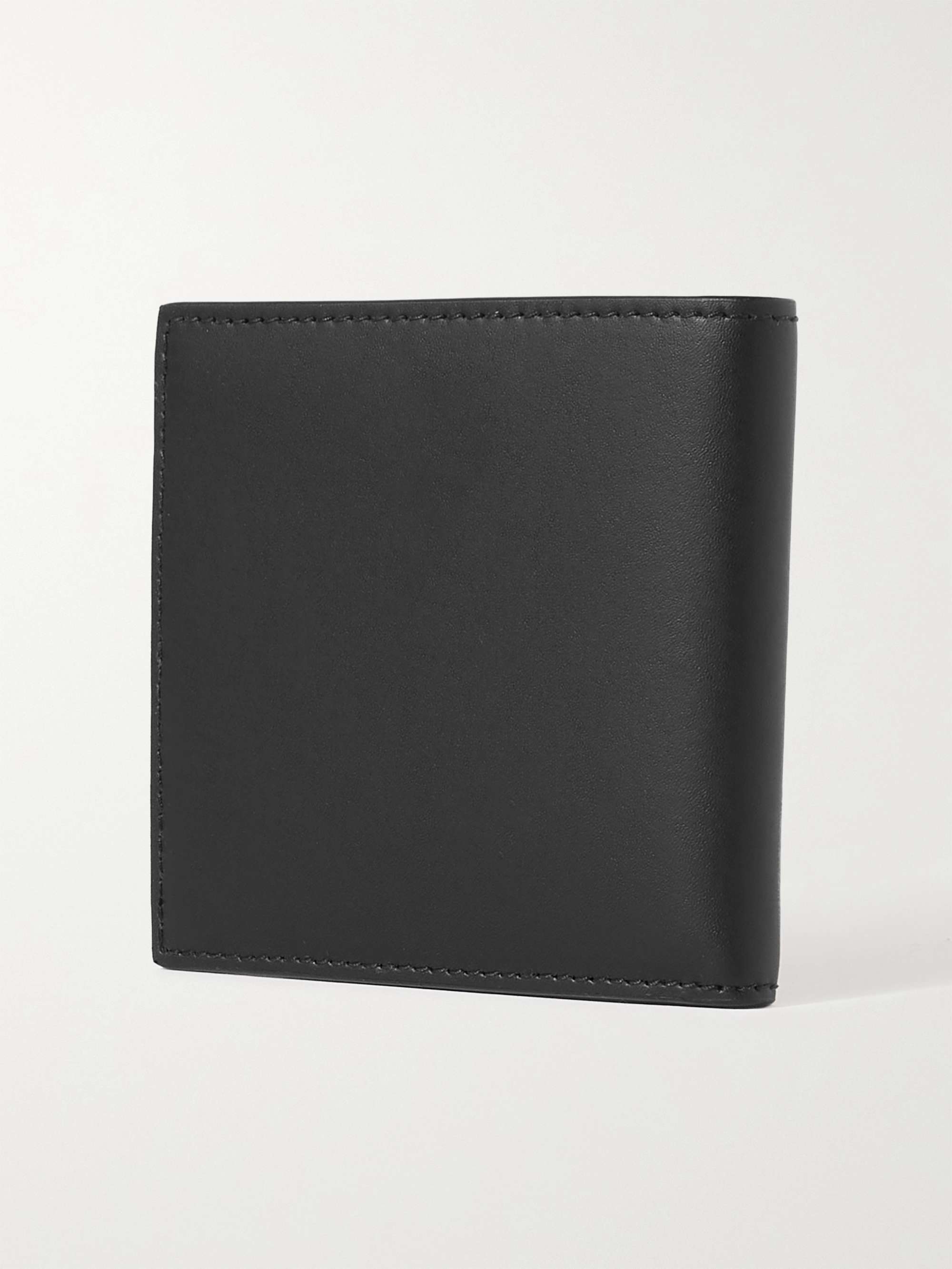 Black Logo-Print Leather Billfold Wallet | ALEXANDER MCQUEEN | MR PORTER