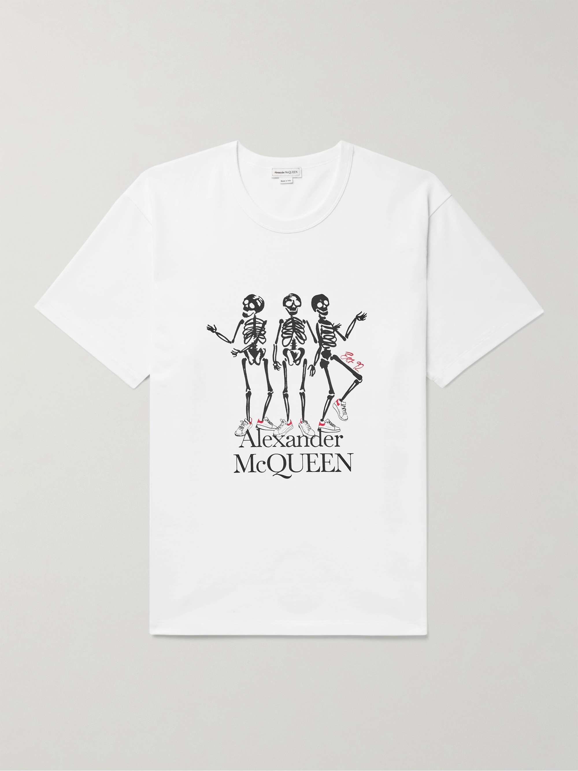 ALEXANDER MCQUEEN Logo-Print Cotton-Jersey T-Shirt for Men | MR PORTER