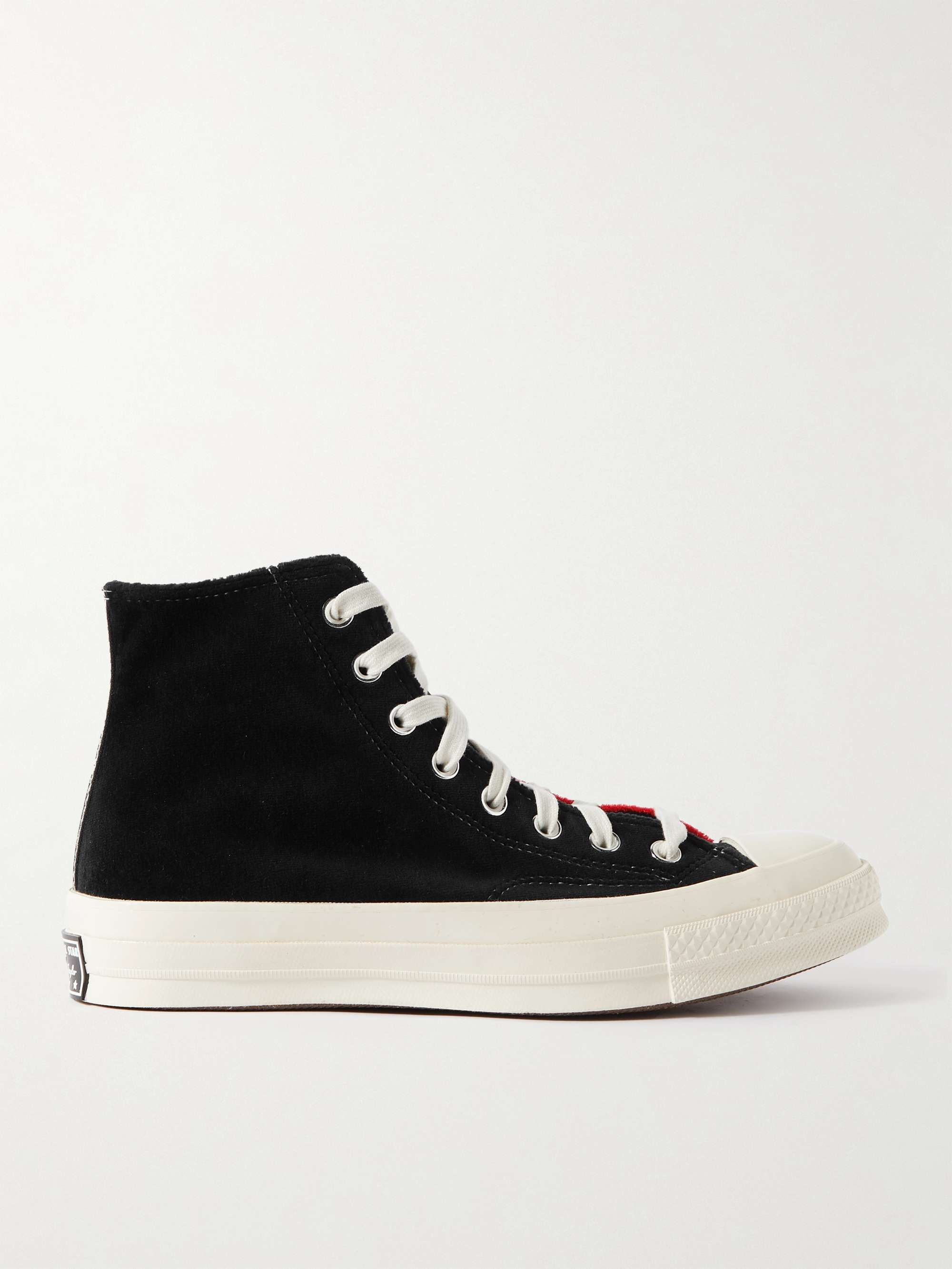 CONVERSE + Beyond Retro Chuck 70 Upcycled Two-Tone Velvet High-Top Sneakers  | MR PORTER