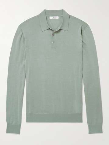 Mens Designer Long Sleeve Polo Shirts | MR PORTER