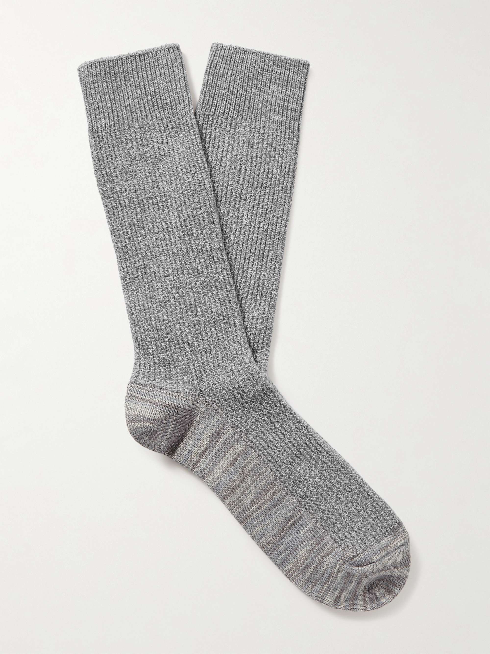 MR P. Cotton-Blend Piqué Socks for Men | MR PORTER