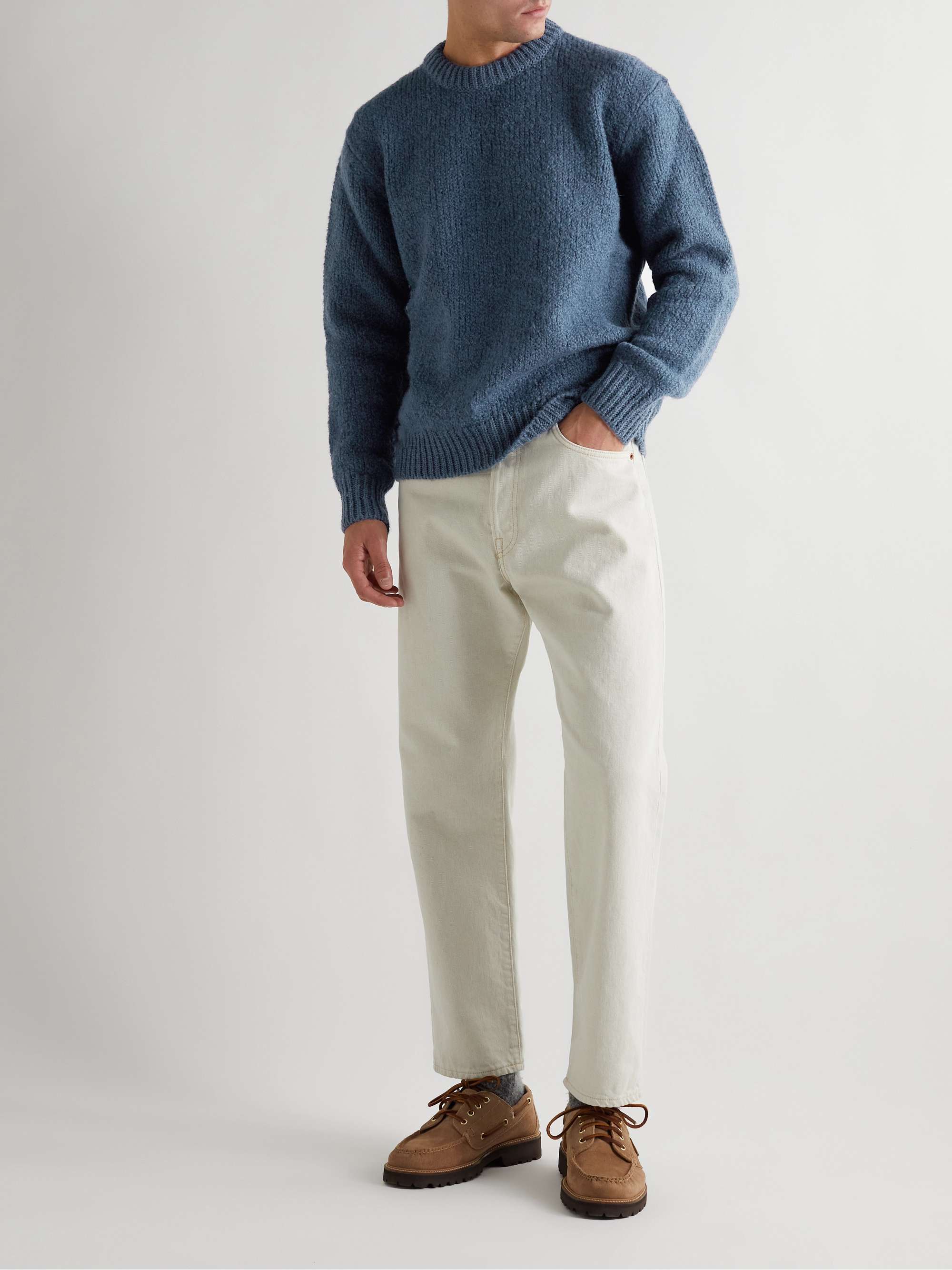 MR P. Ribbed Wool and Alpaca-Blend Sweater for Men | MR PORTER