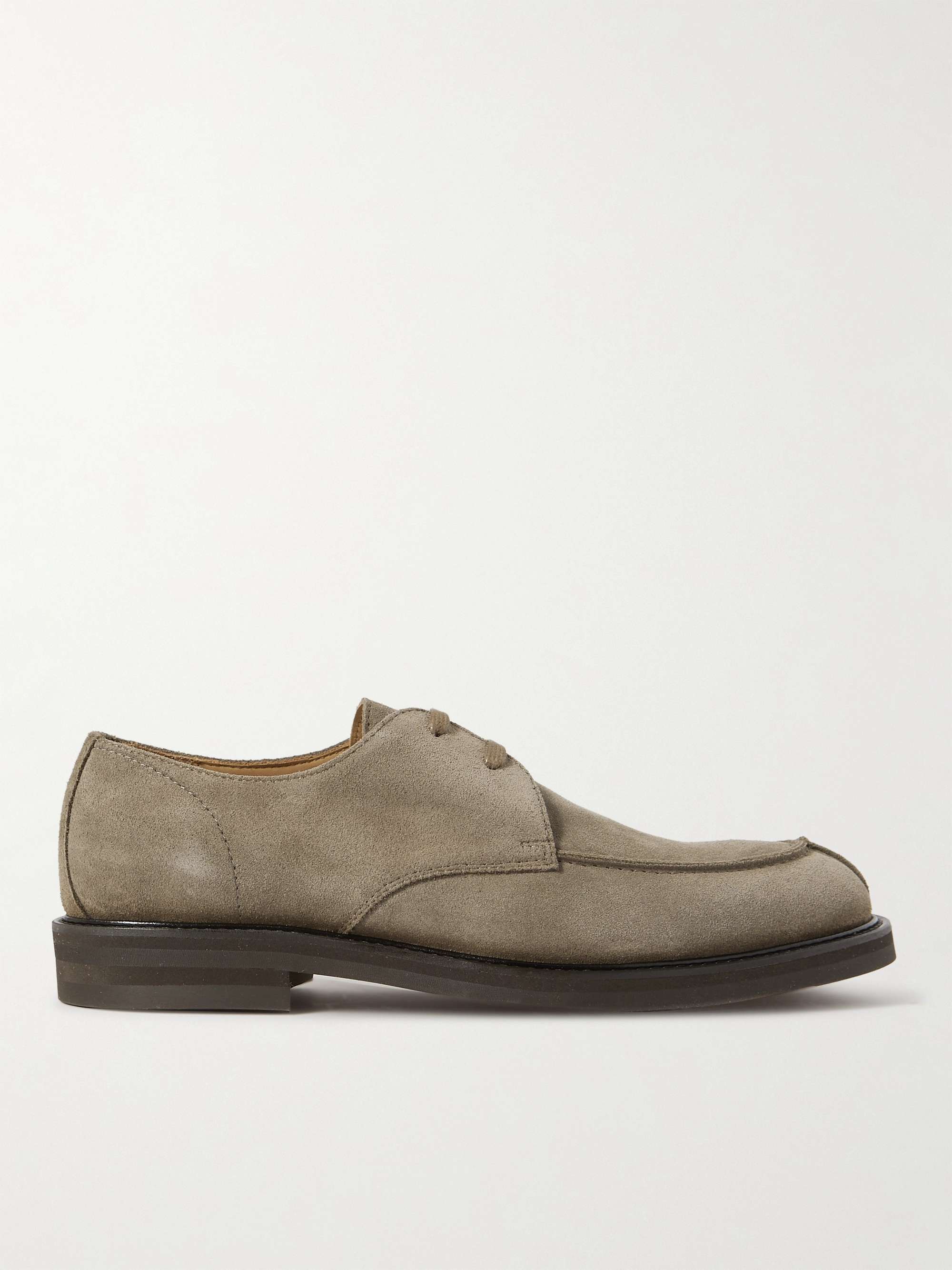 MR P. Andrew Split-Toe Regenerated Suede by evolo® Derby Shoes | MR PORTER