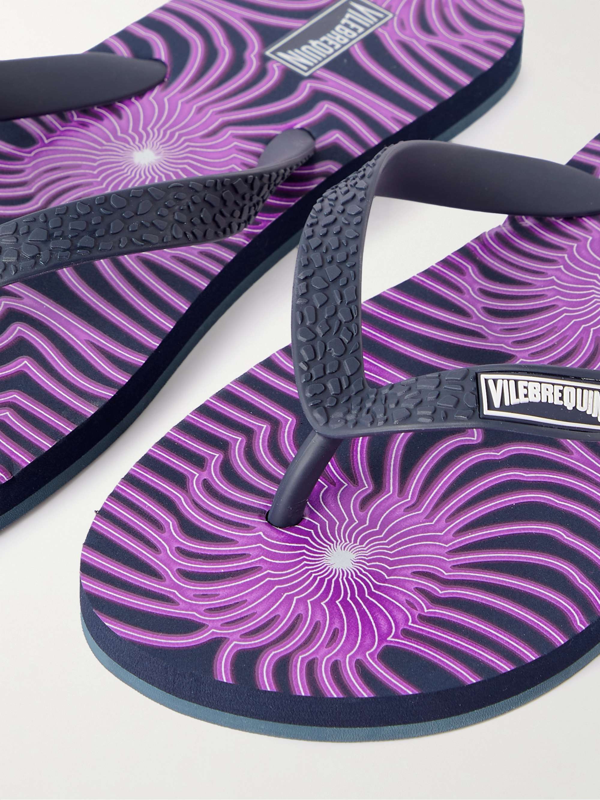 VILEBREQUIN Logo-Print Rubber Flip Flops for Men | MR PORTER