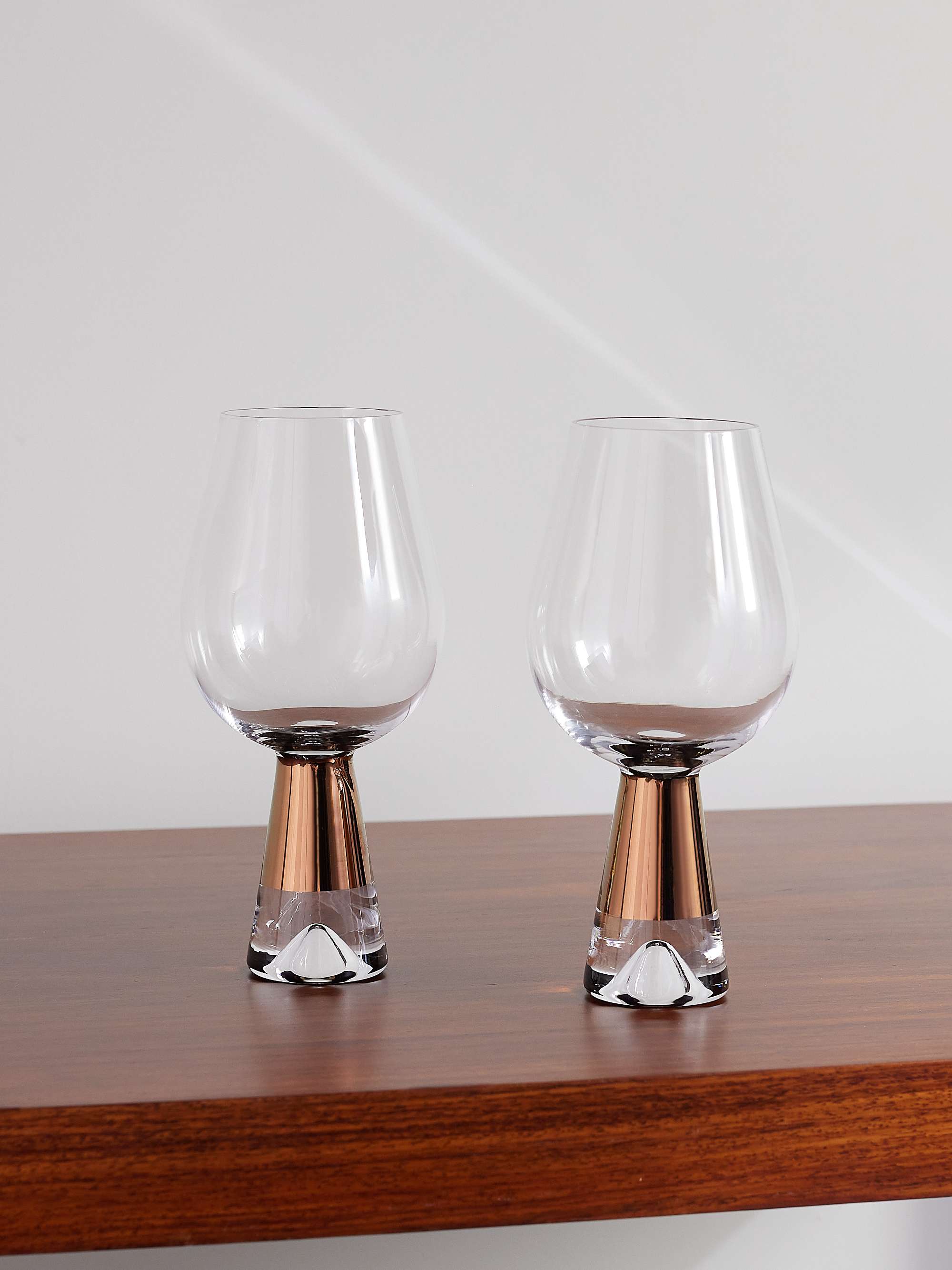 Tank Set of Two Painted Wine Glasses