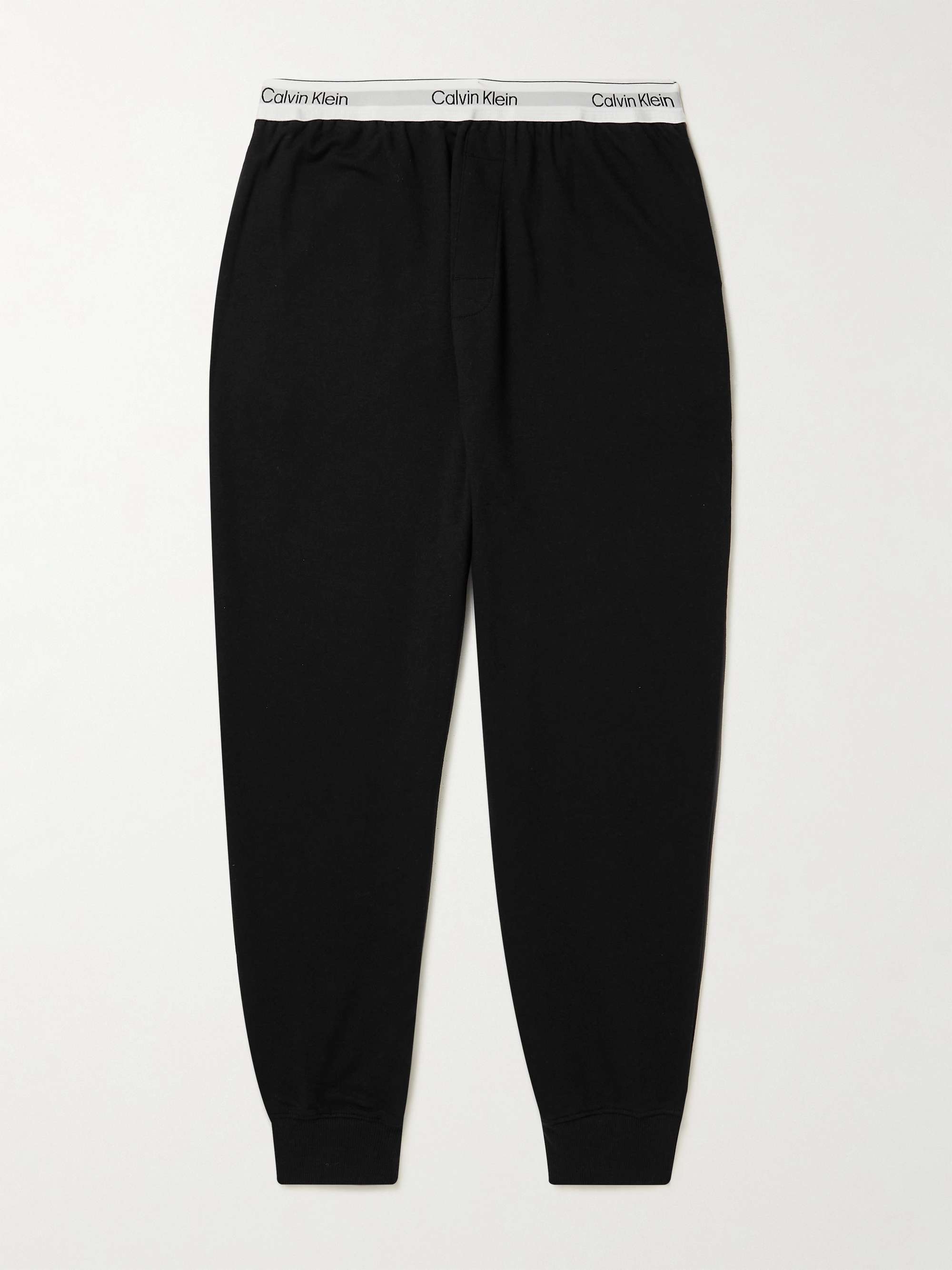 CALVIN KLEIN UNDERWEAR Modern Cotton-Blend Jersey Tapered Sweatpants for  Men | MR PORTER