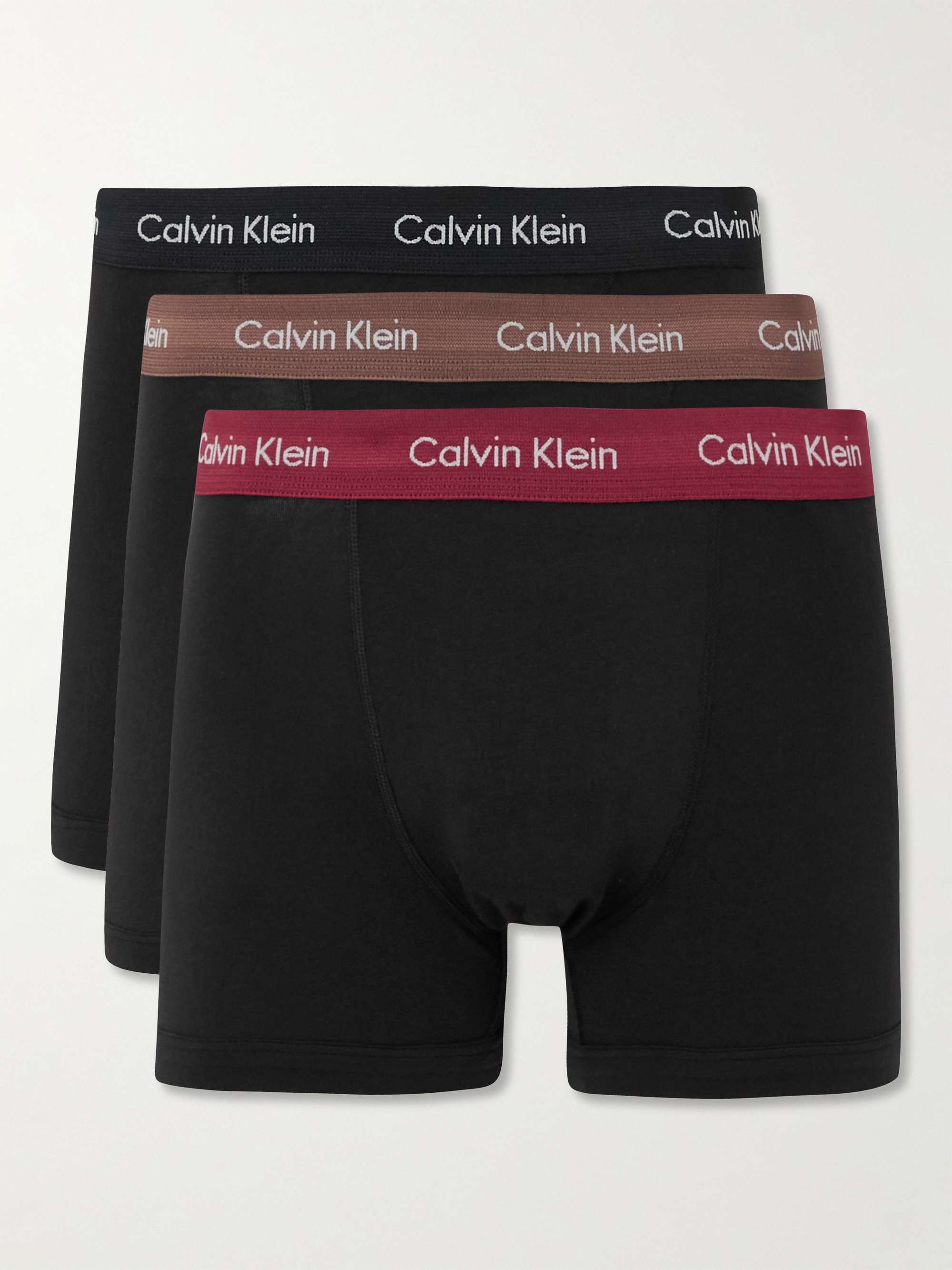 KLEIN Three-Pack Stretch-Cotton Boxer Briefs |