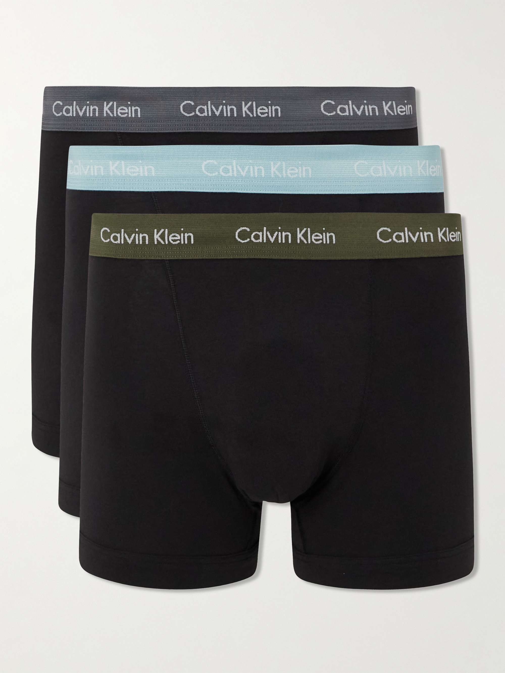 CALVIN KLEIN UNDERWEAR Three-Pack Stretch-Cotton Boxer Briefs for Men | MR  PORTER