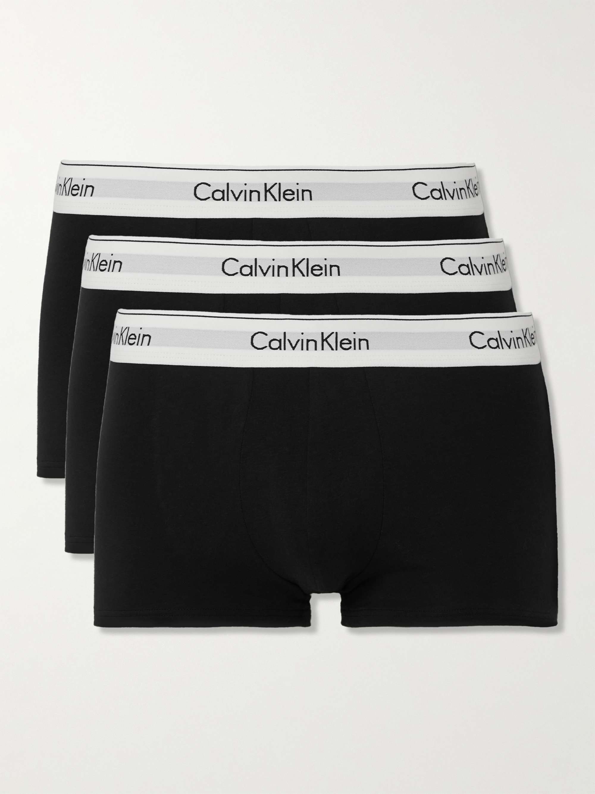 CALVIN KLEIN UNDERWEAR Three-Pack Stretch-Cotton Boxer Briefs | MR PORTER