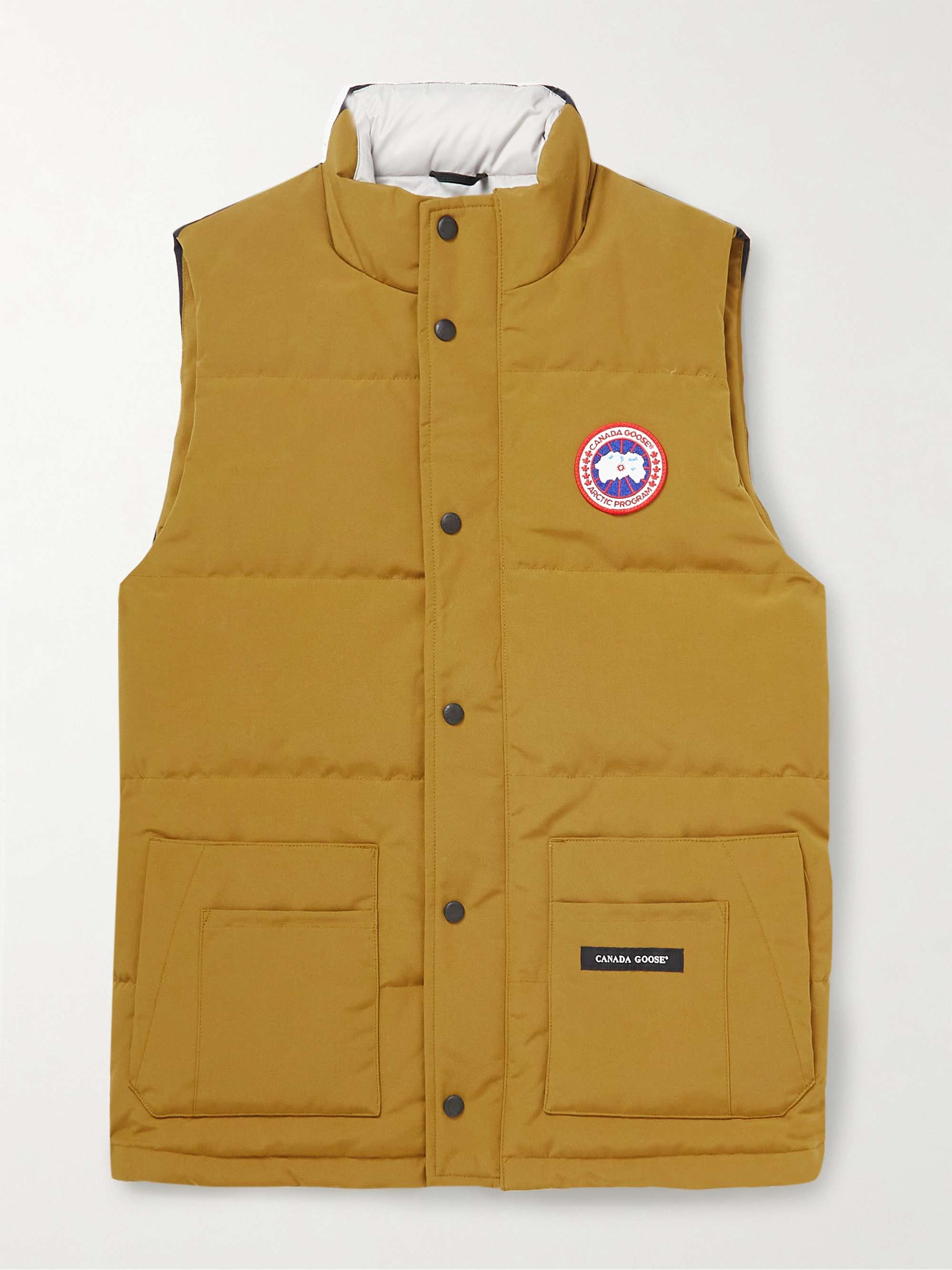 Yellow Milburn Suede-Panelled Quilted Recycled Nylon Gilet | RRL | MR PORTER