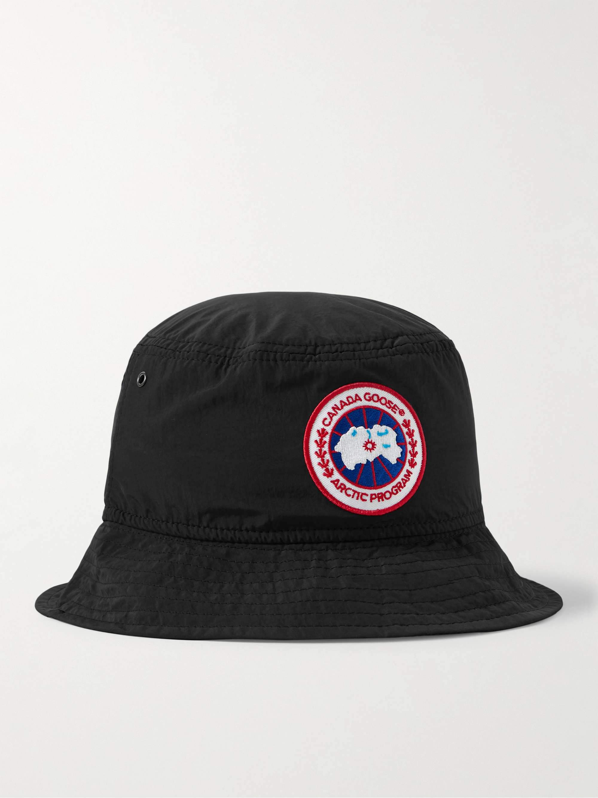 Black Haven Logo-Appliquéd Shell Bucket Hat | CANADA GOOSE | MR PORTER
