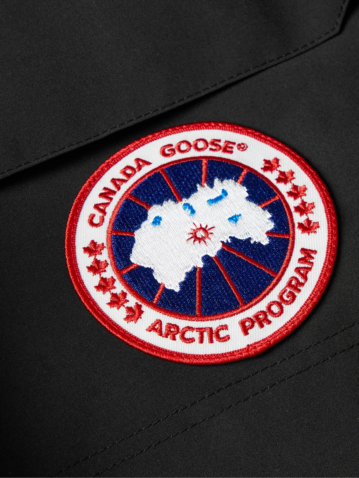Shop Canada Goose Expedition Logo-appliquéd Arctic Tech® Hooded Down Jacket In Black