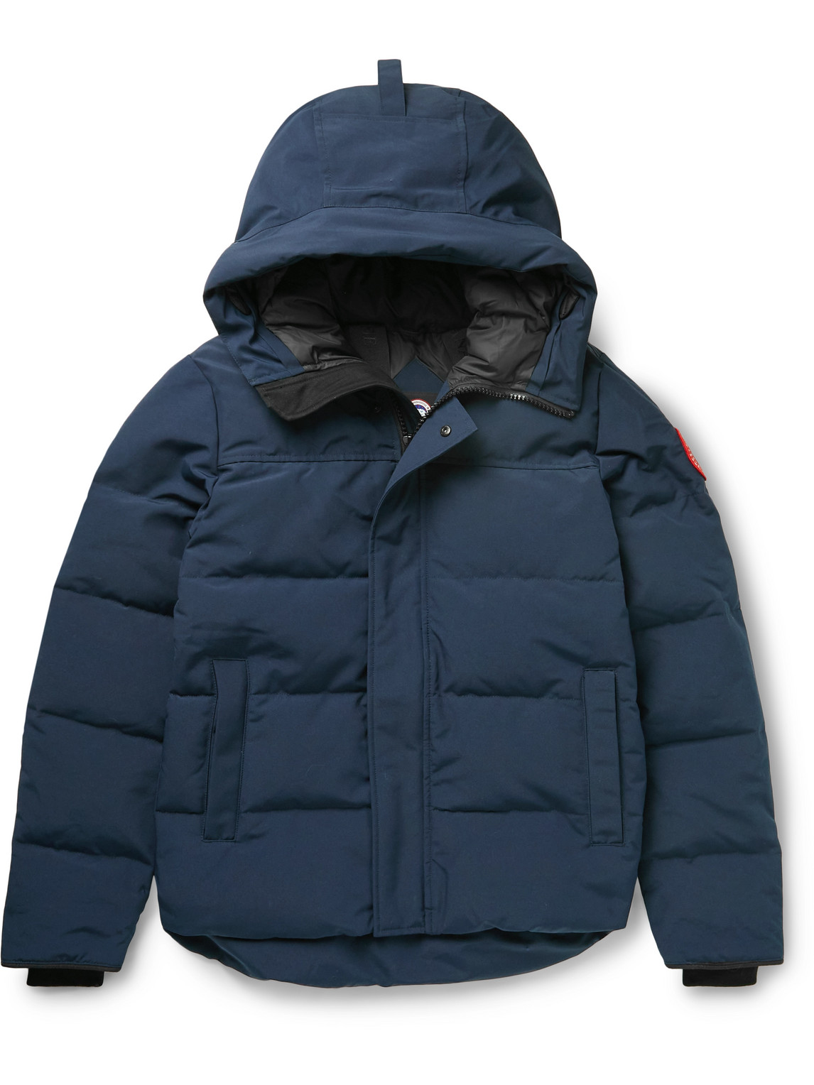 Canada Goose Macmillan Logo-appliquéd Quilted Shell Hooded Down Parka In Blue