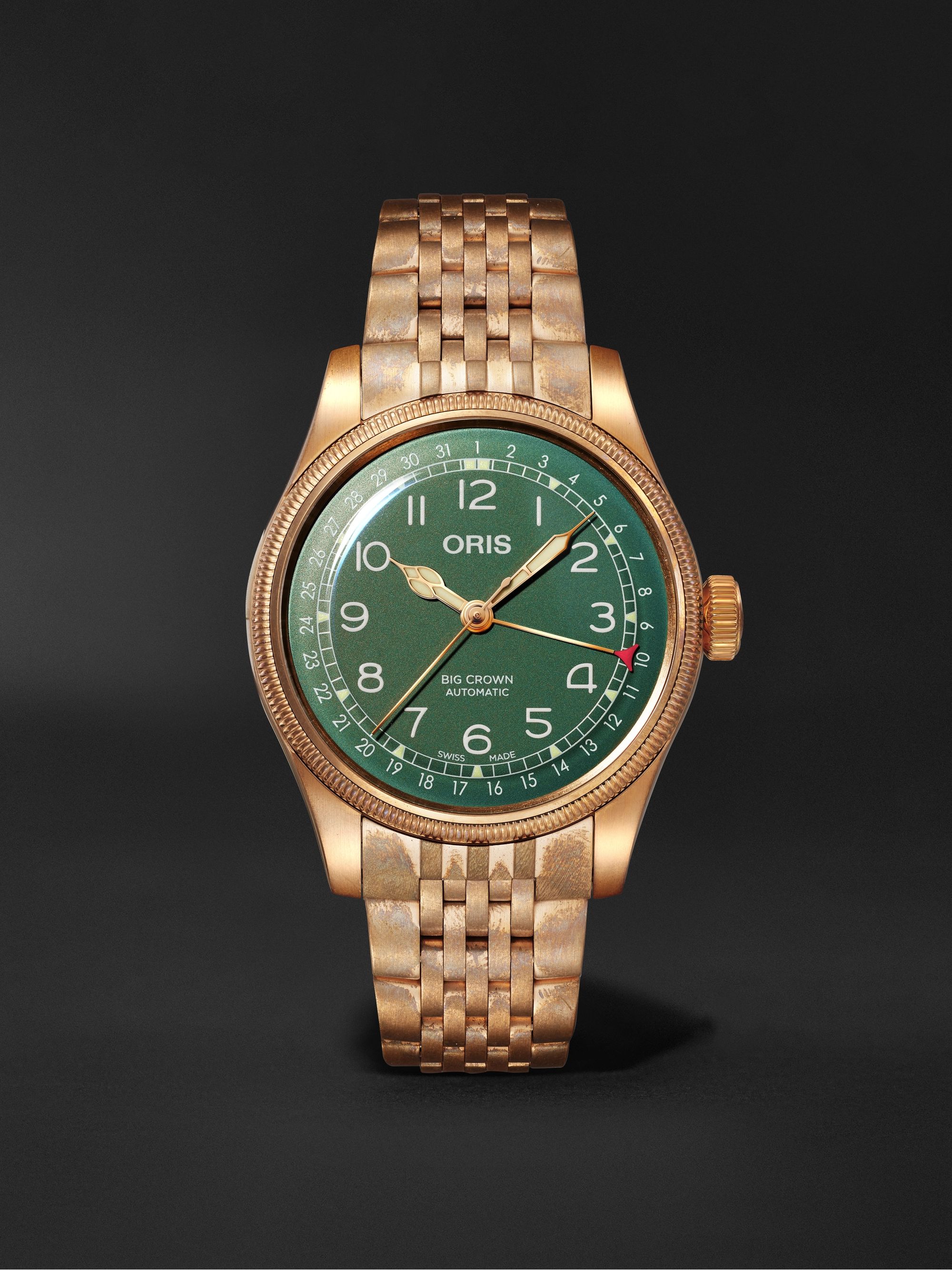 ORIS Big Crown Pointer Date Automatic 40mm Bronze Watch, Ref. No. 01 754  7741 3167-07 8 20 01 for Men | MR PORTER