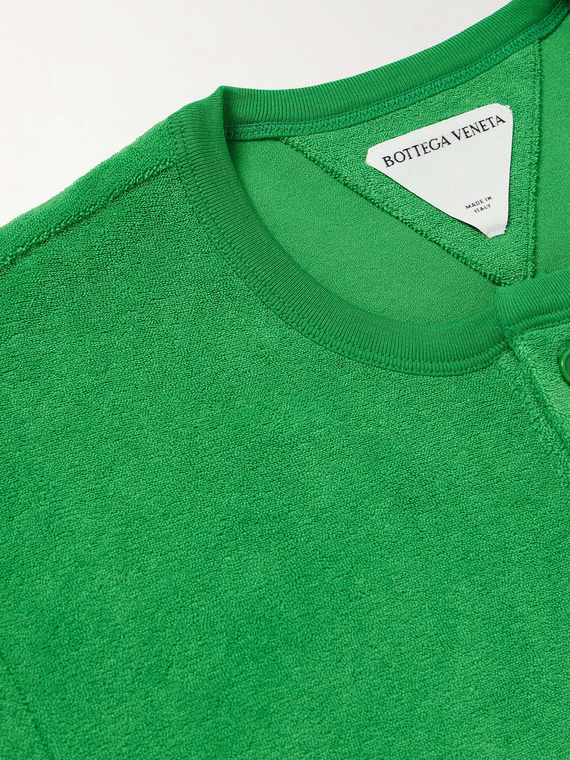 BOTTEGA VENETA Cotton-Blend Terry T-Shirt | MR PORTER