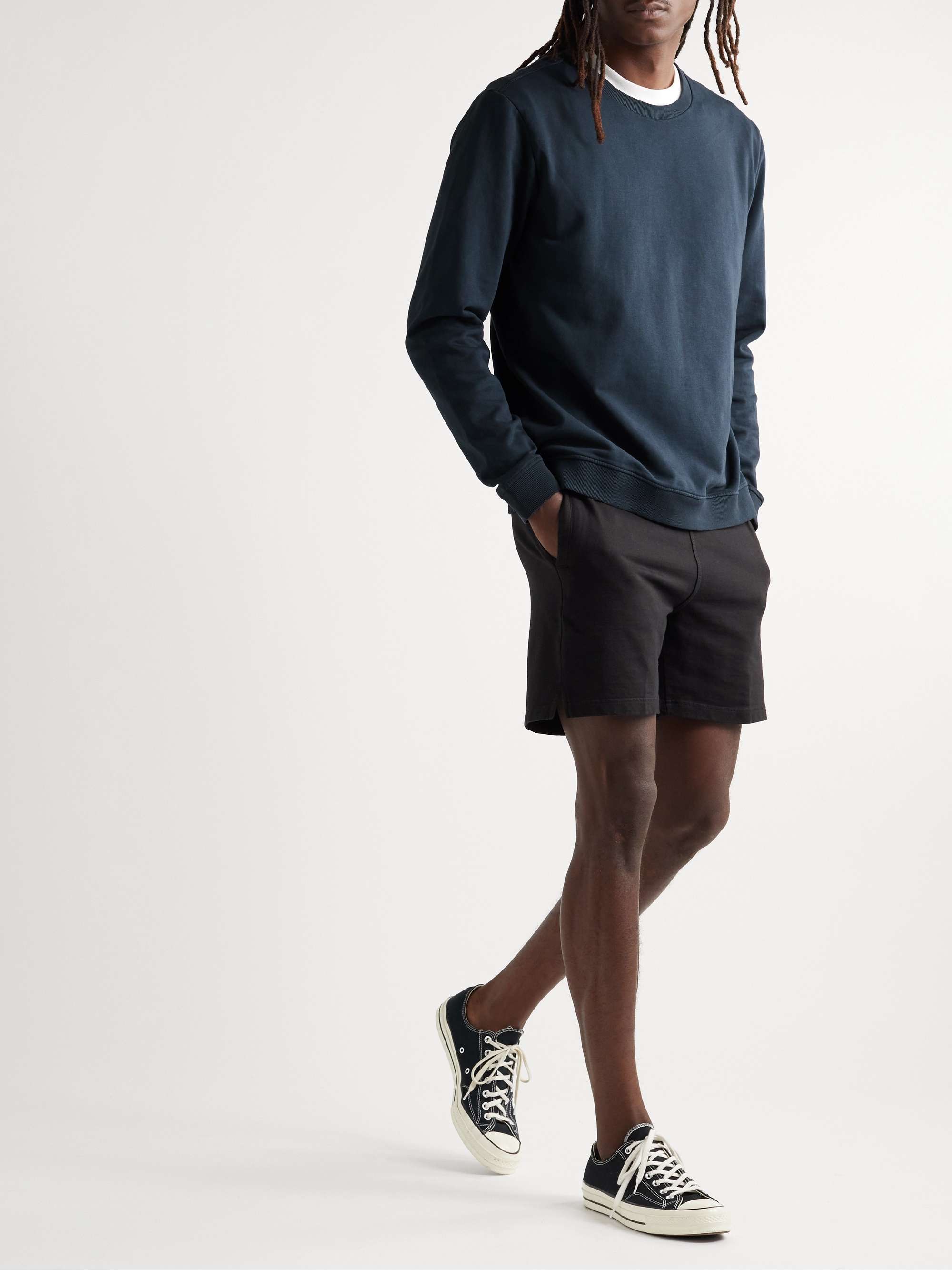 ONIA Garment-Dyed Cotton-Jersey Sweatshirt | MR PORTER