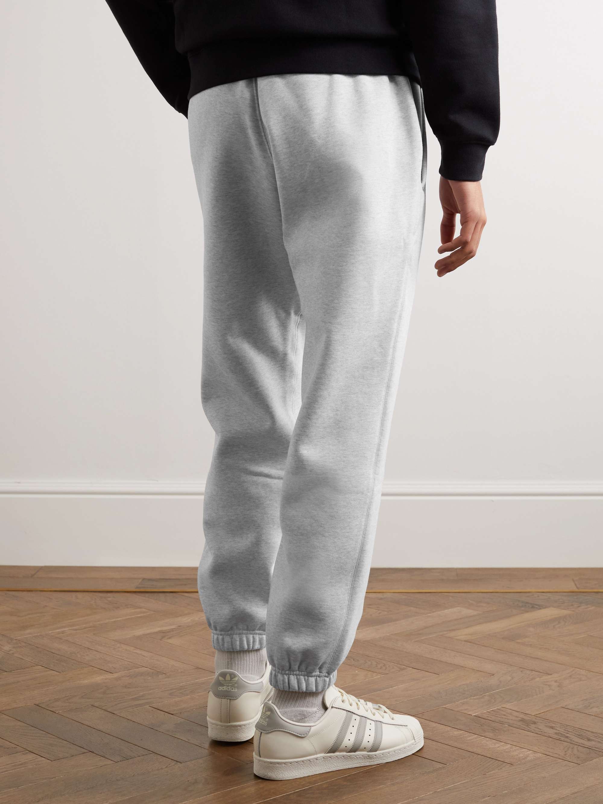 ADIDAS ORIGINALS Tapered Cotton-Blend Jersey Sweatpants for Men | MR PORTER