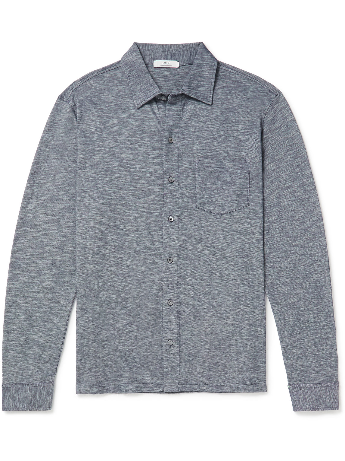 Mélange Organic Cotton-Piqué Shirt