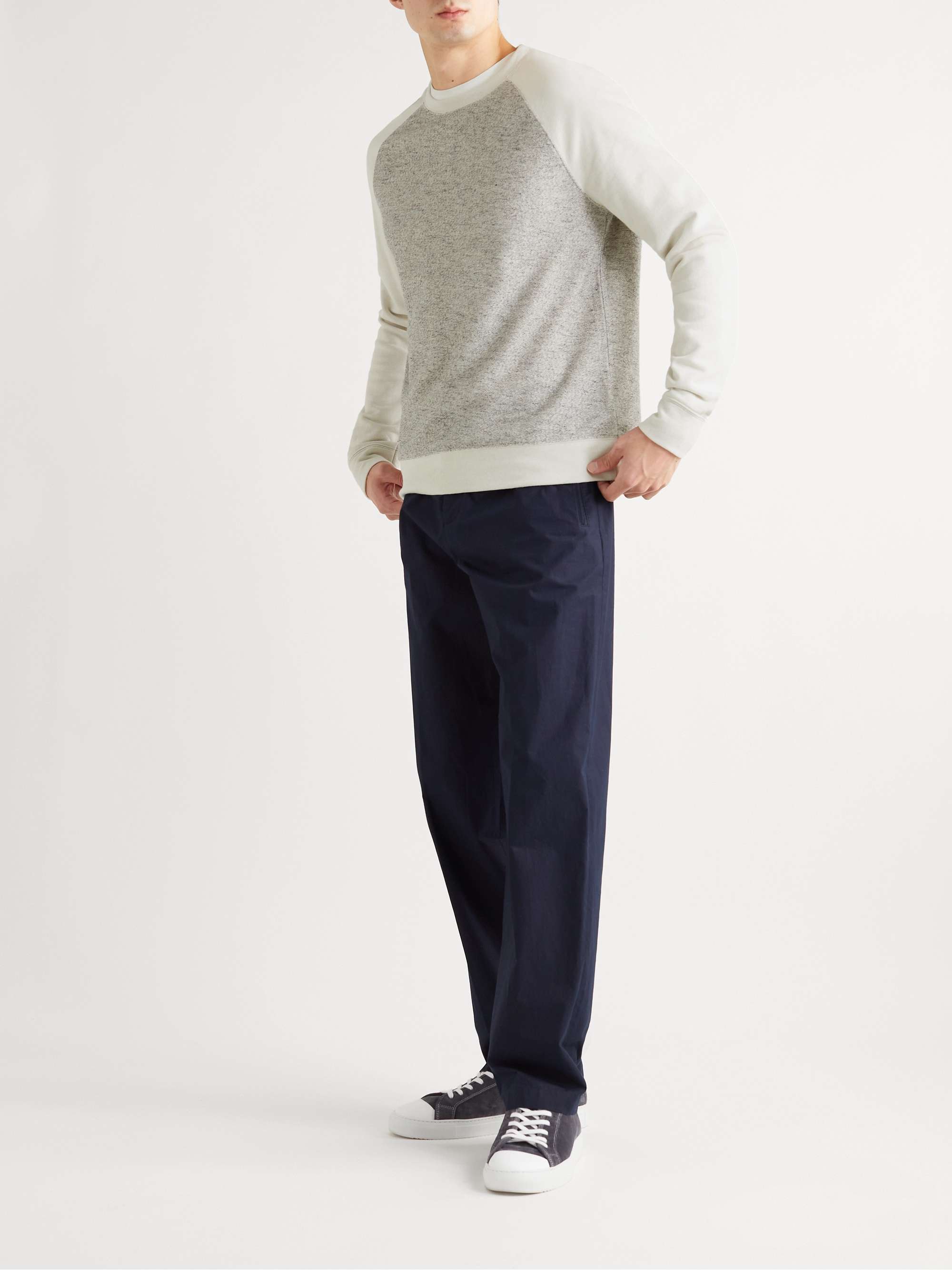 MR P. Panelled Cotton-Blend Sweatshirt for Men | MR PORTER