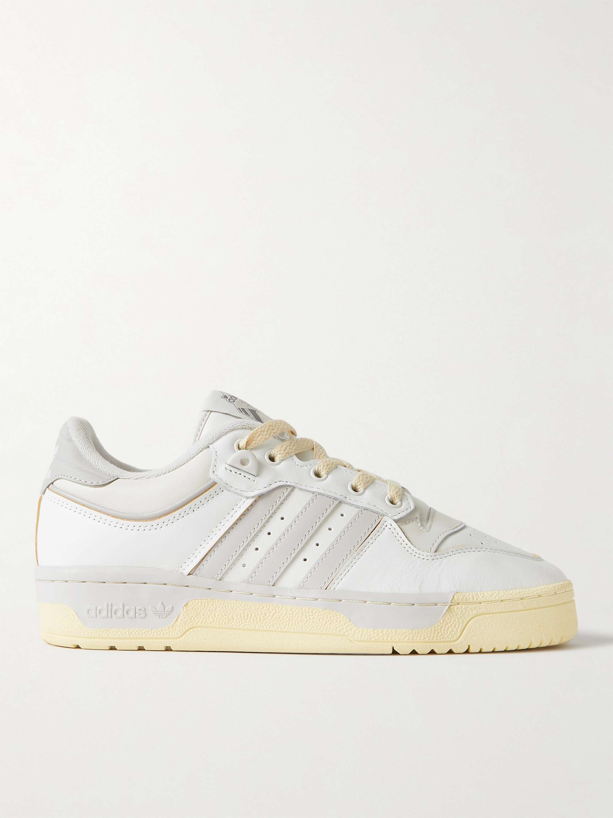 ADIDAS ORIGINALS Rivalry Suede-Trimmed Leather Sneakers for Men | MR PORTER