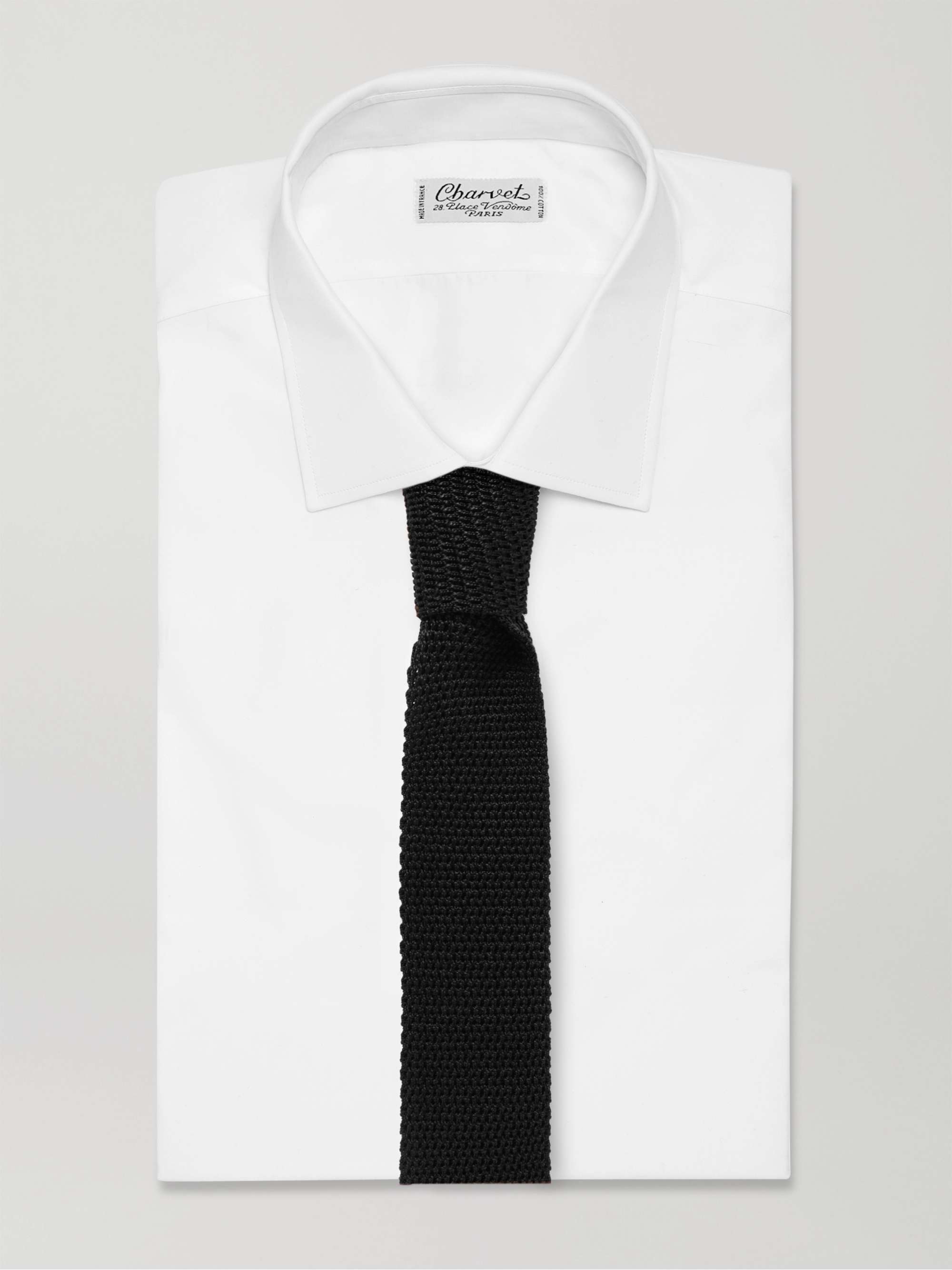 TOM FORD ربطة عنق محبوكة من الحرير بعرض 8 سم