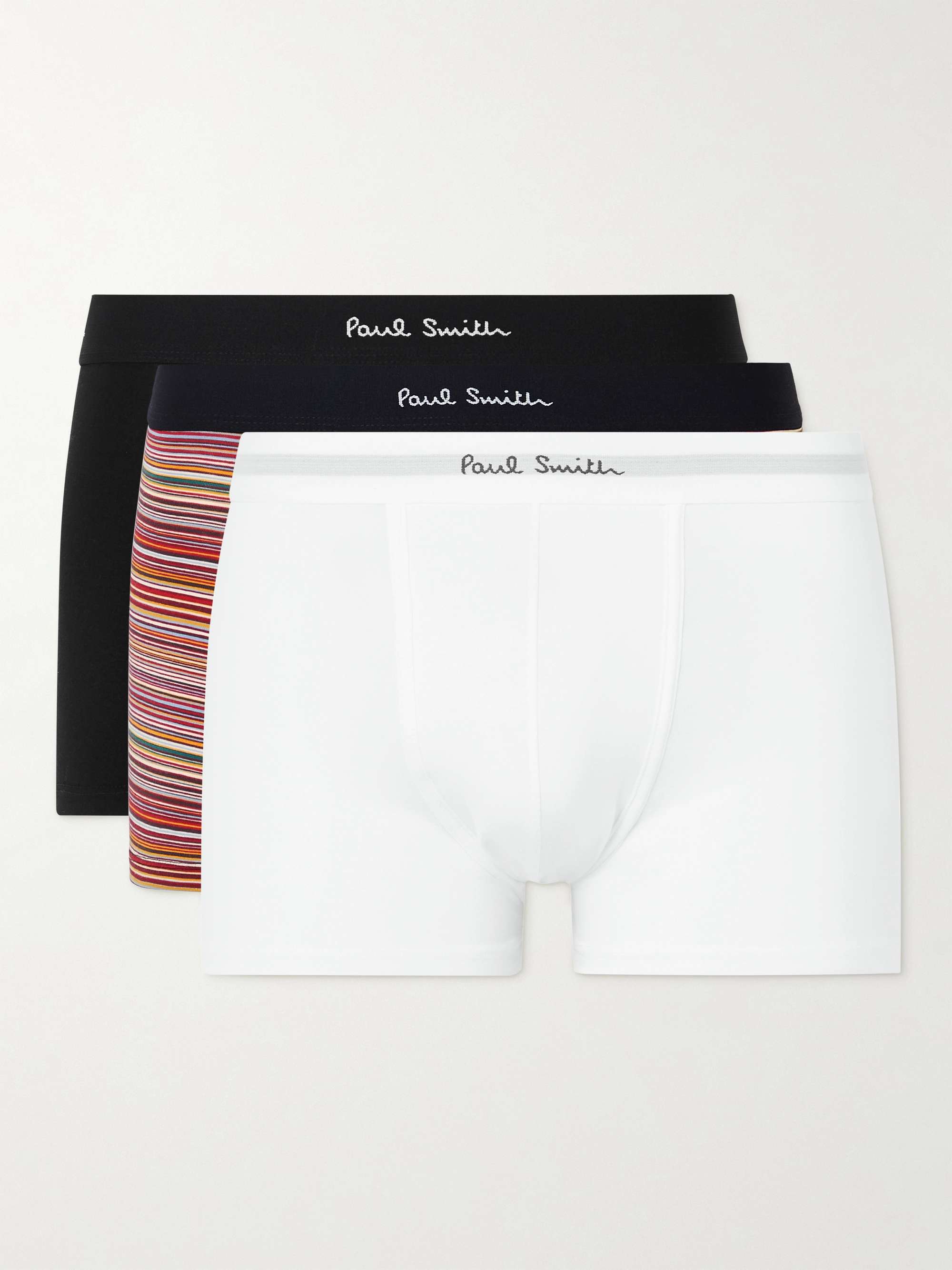 PAUL SMITH Three-Pack Stretch-Cotton Jersey Boxer Briefs | MR PORTER