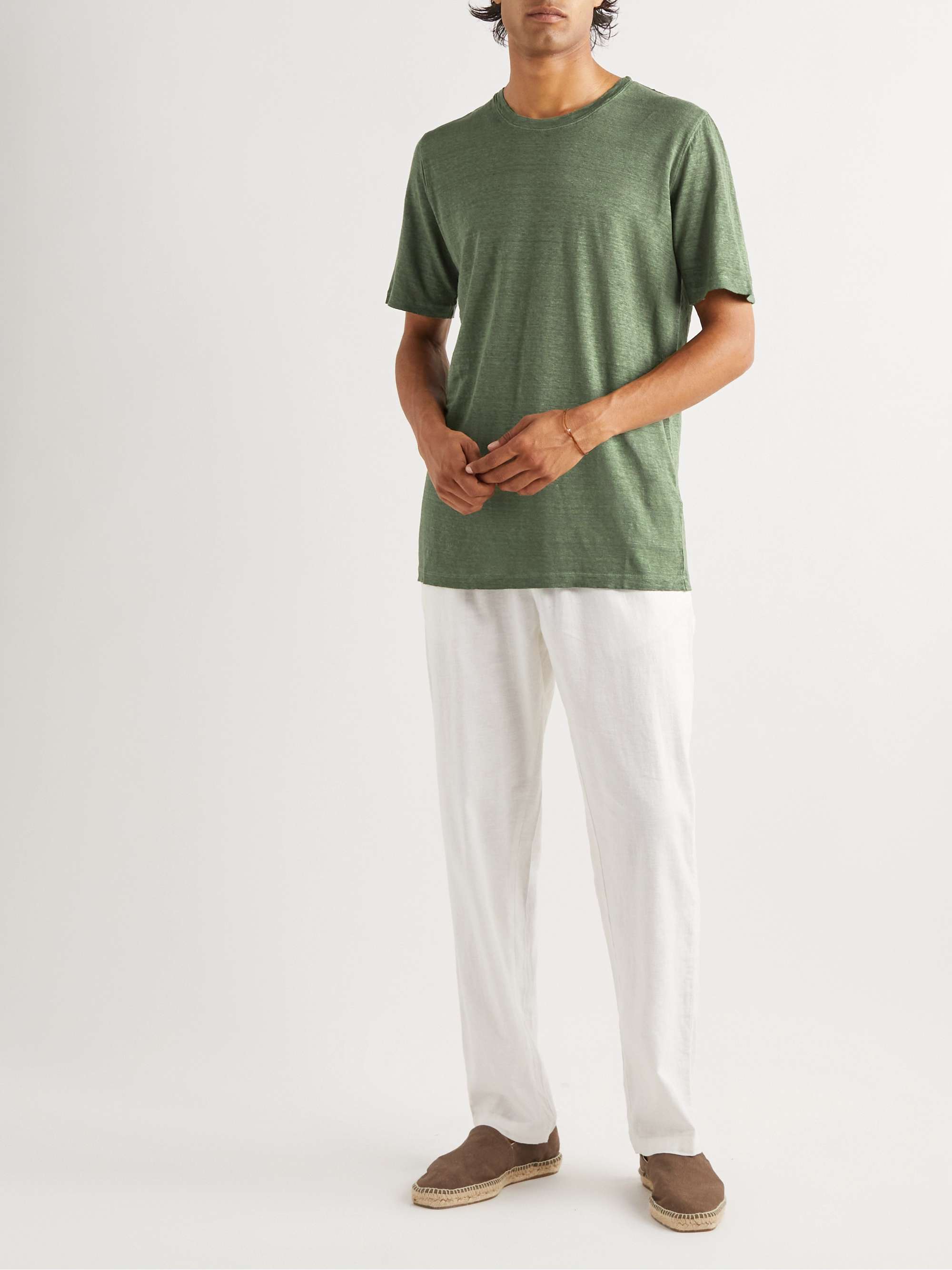 120% LINO Linen T-Shirt | MR PORTER