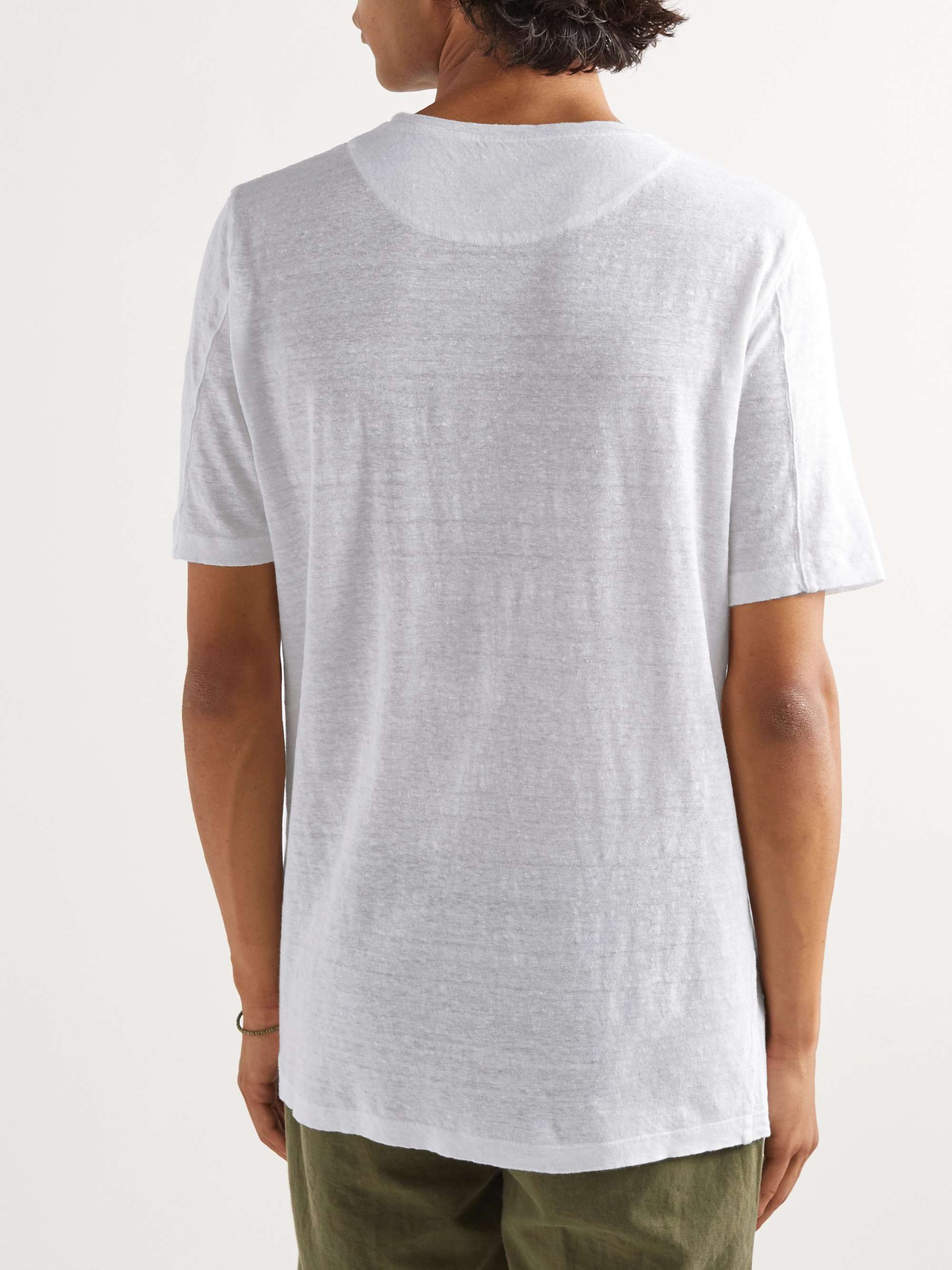 120% LINO Linen T-Shirt for Men | MR PORTER
