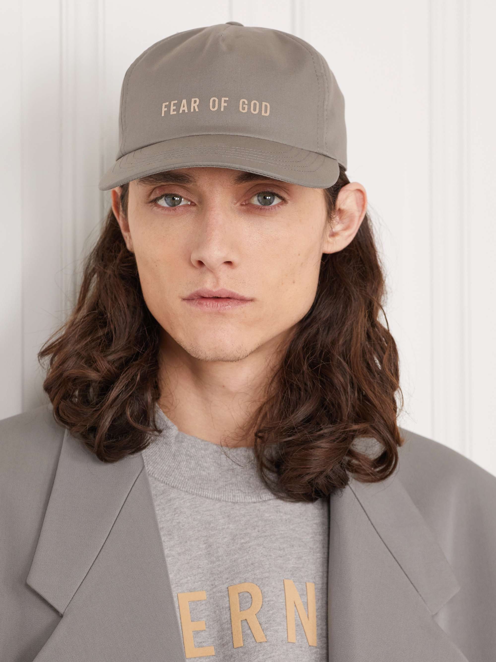 FEAR OF GOD Eternal Logo-Flocked Cotton Baseball Cap for Men | MR PORTER