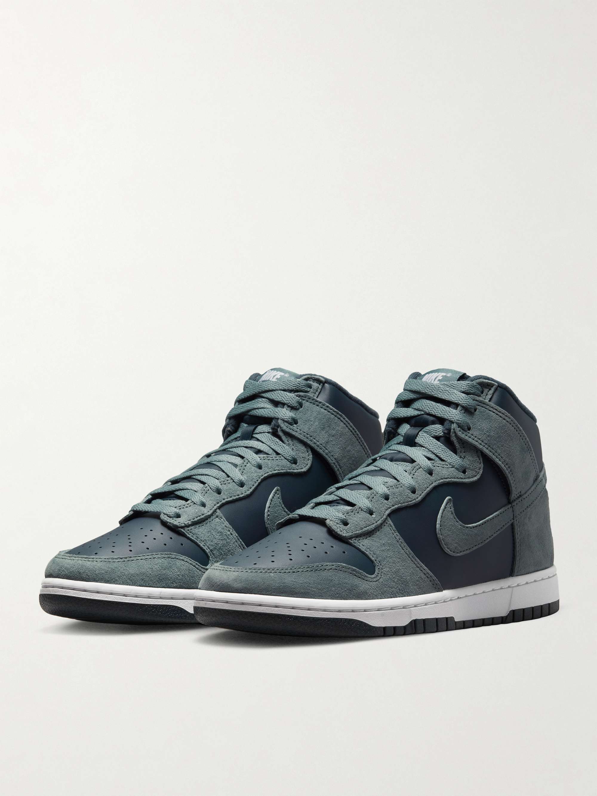 NIKE Dunk High Leather Sneakers | MR PORTER