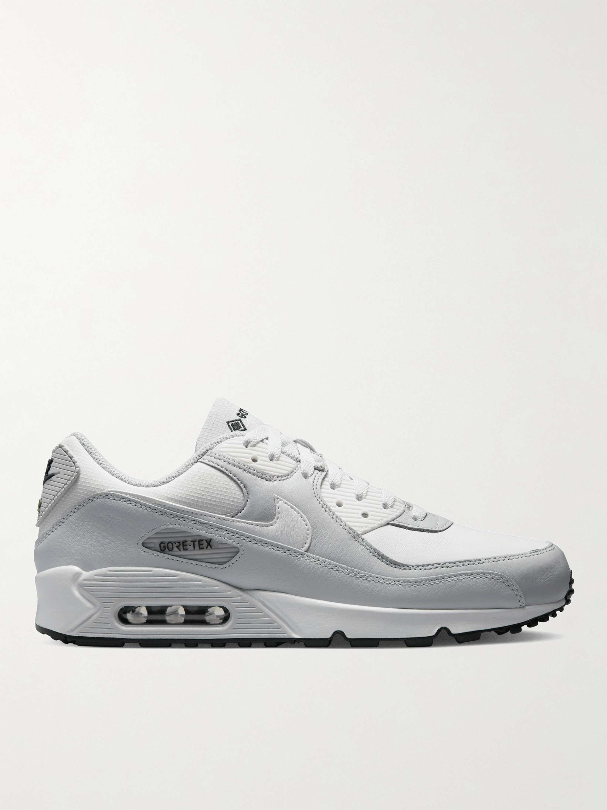 NIKE Air Max 90 Rubber-Trimmed Leather and GORE-TEX® Ripstop Sneakers | MR  PORTER