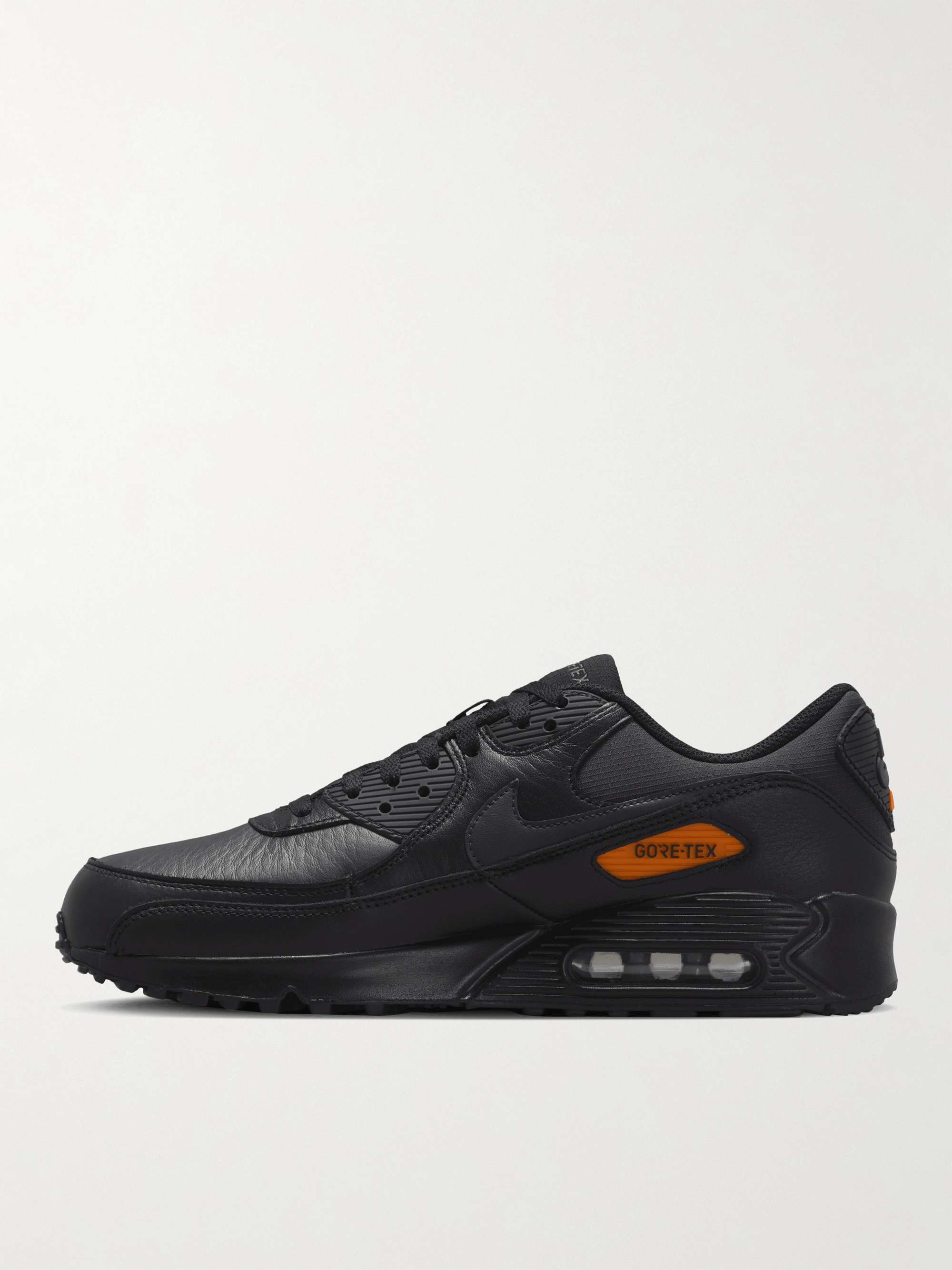 NIKE Air Max 90 Rubber-Trimmed Leather and GORE-TEX® Ripstop Sneakers for  Men | MR PORTER