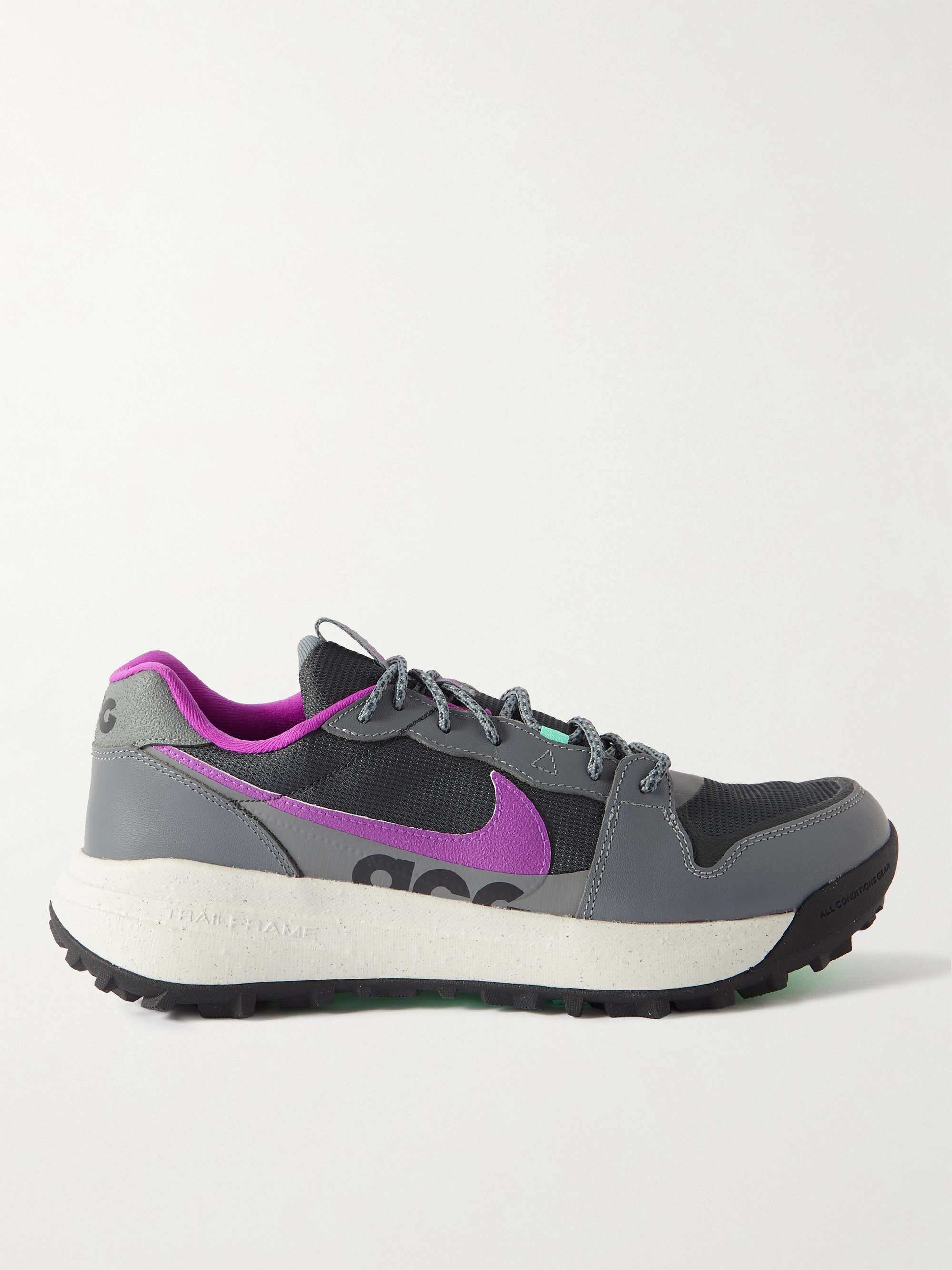 NIKE ACG Lowcate Suede- and Rubber-Trimmed Mesh Sneakers for Men | MR PORTER