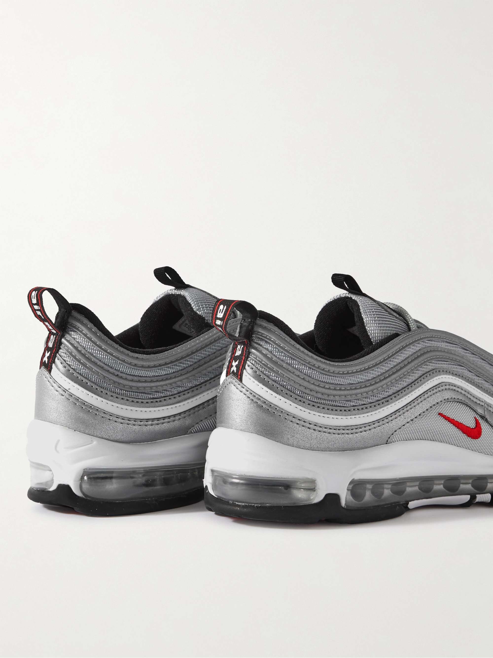 NIKE Air Max 97 Metallic Leather and Mesh Sneakers for Men | MR PORTER