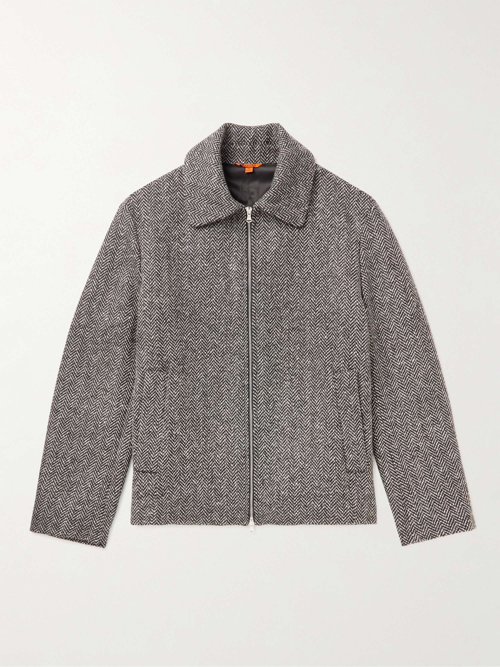 BARENA Herringbone Wool-Blend Jacket for Men | MR PORTER
